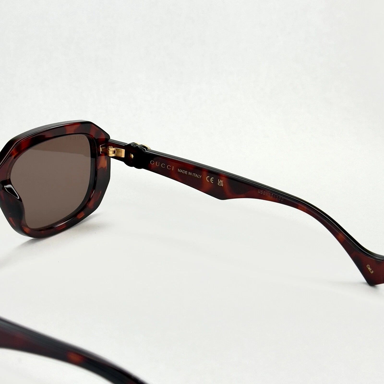 Gucci GUCCI 1535 Brown Geometric Gg1535S Runway Sunglasses 002 Size ONE SIZE - 7 Thumbnail