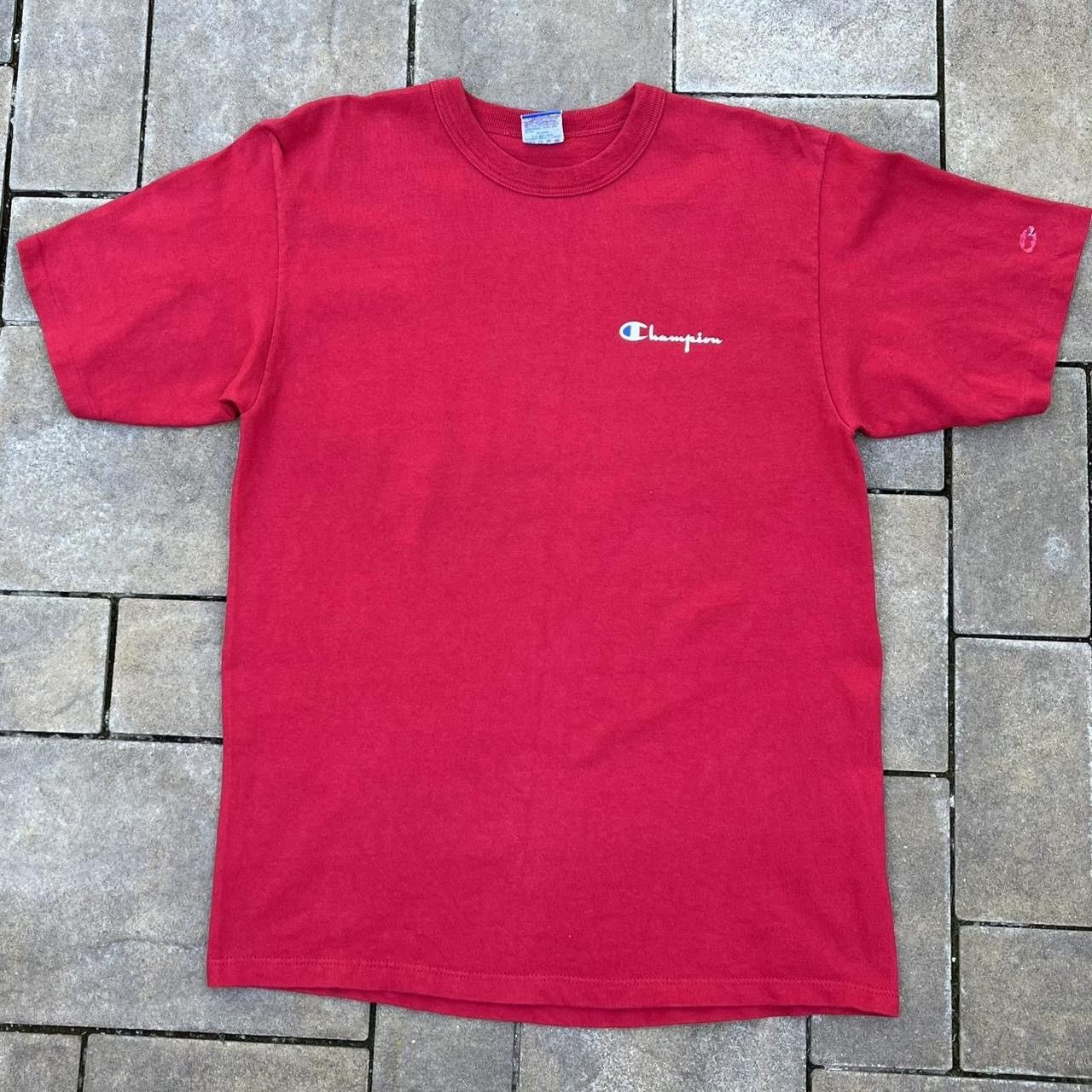 Champion × Vintage Vintage 90s Champion Streetwear Sportswear Tshirt Size US L / EU 52-54 / 3 - 1 Thumbnail