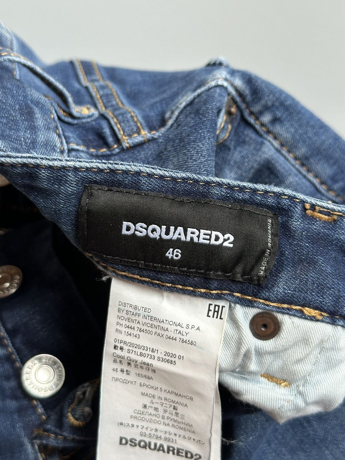 Dsquared2 Dsquared2 Jeans Men's Size 46 Blue Cool Guy Slim Romania Size US 30 / EU 46 - 9 Thumbnail