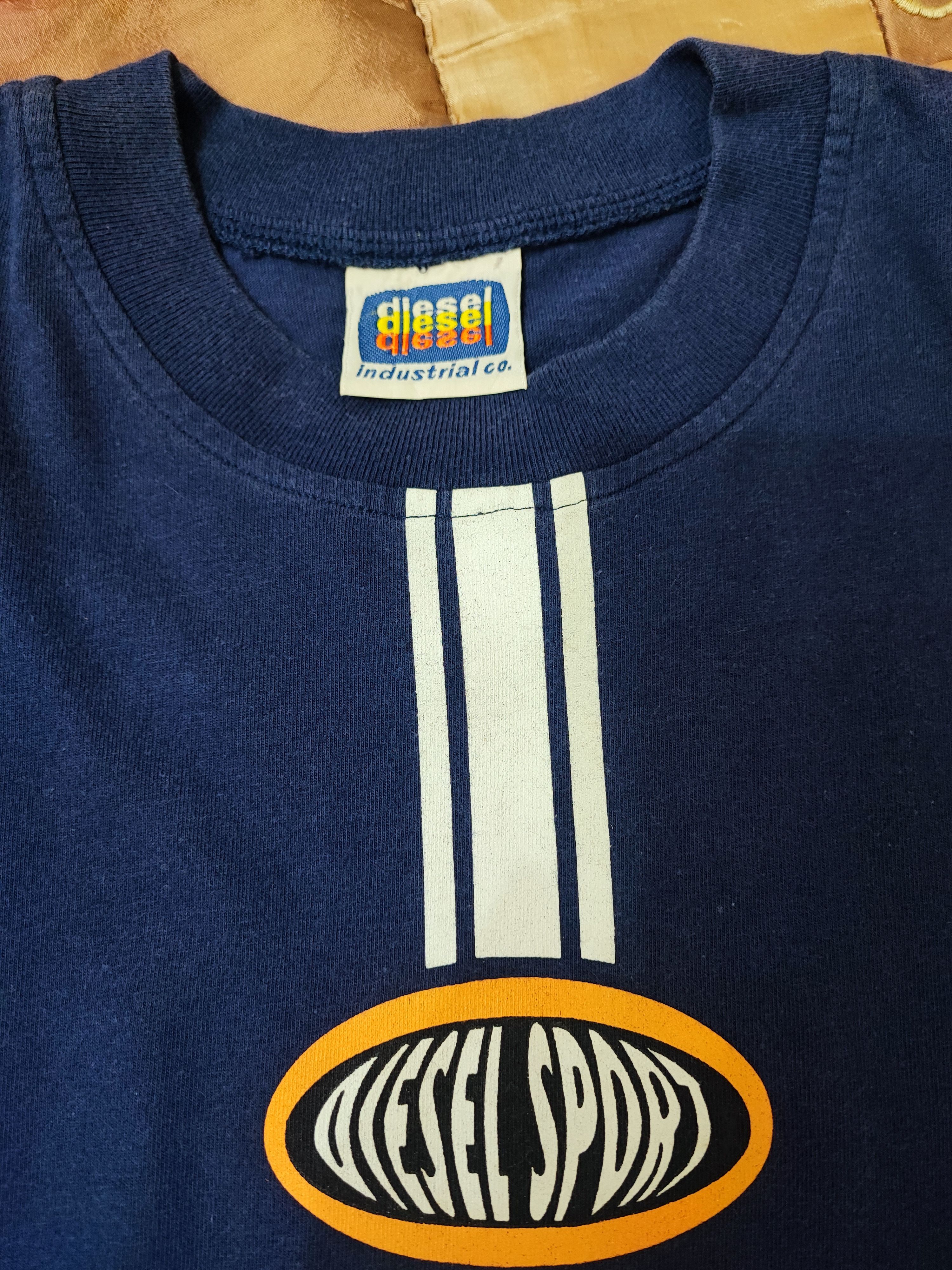 Diesel × Vintage Vintage Y2k Diesel Industrial Sport T-Shirt Size US L / EU 52-54 / 3 - 2 Thumbnail