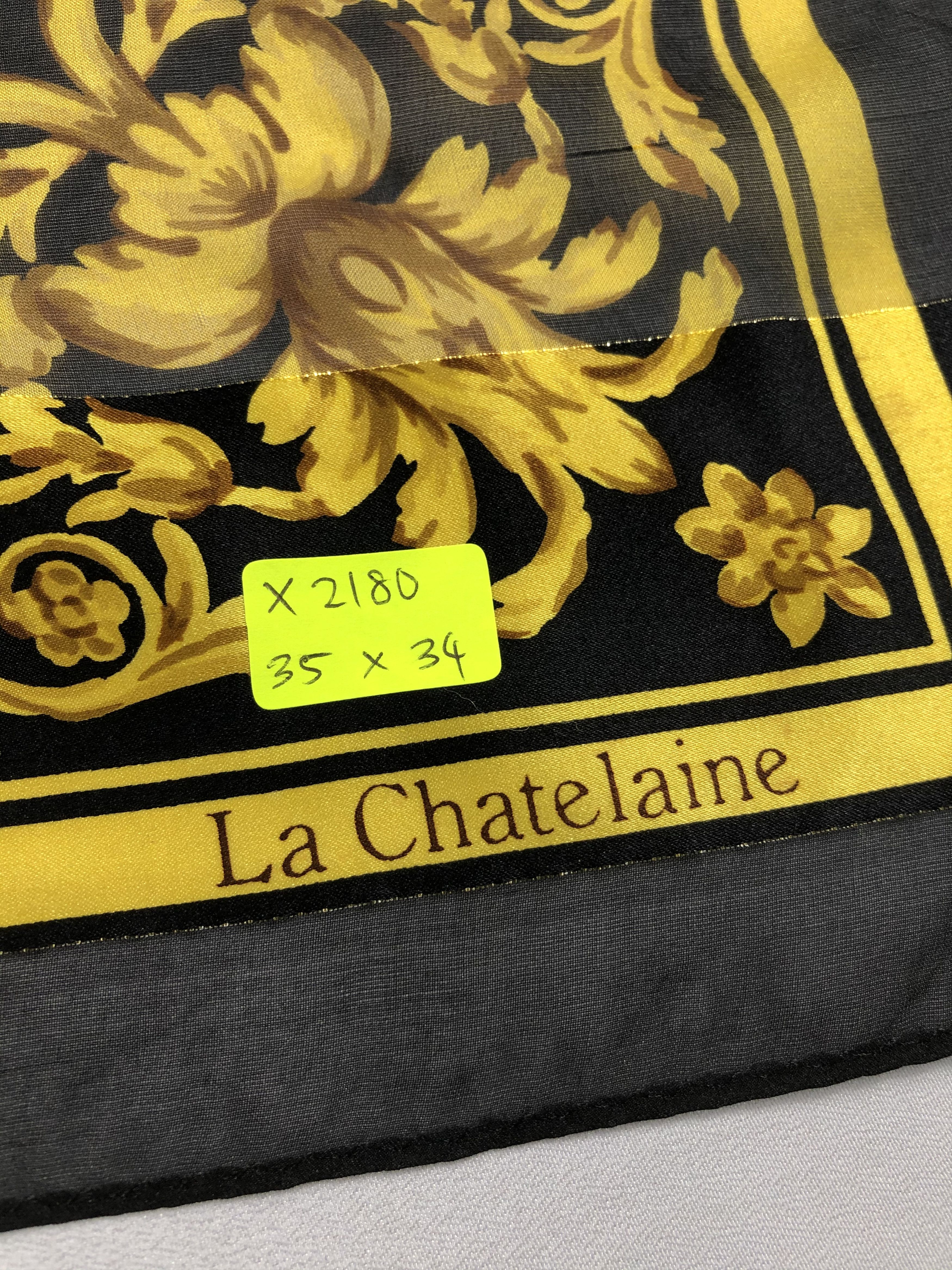 Vintage Vintage La Chatelaine Silk Scarf Size ONE SIZE - 6 Thumbnail
