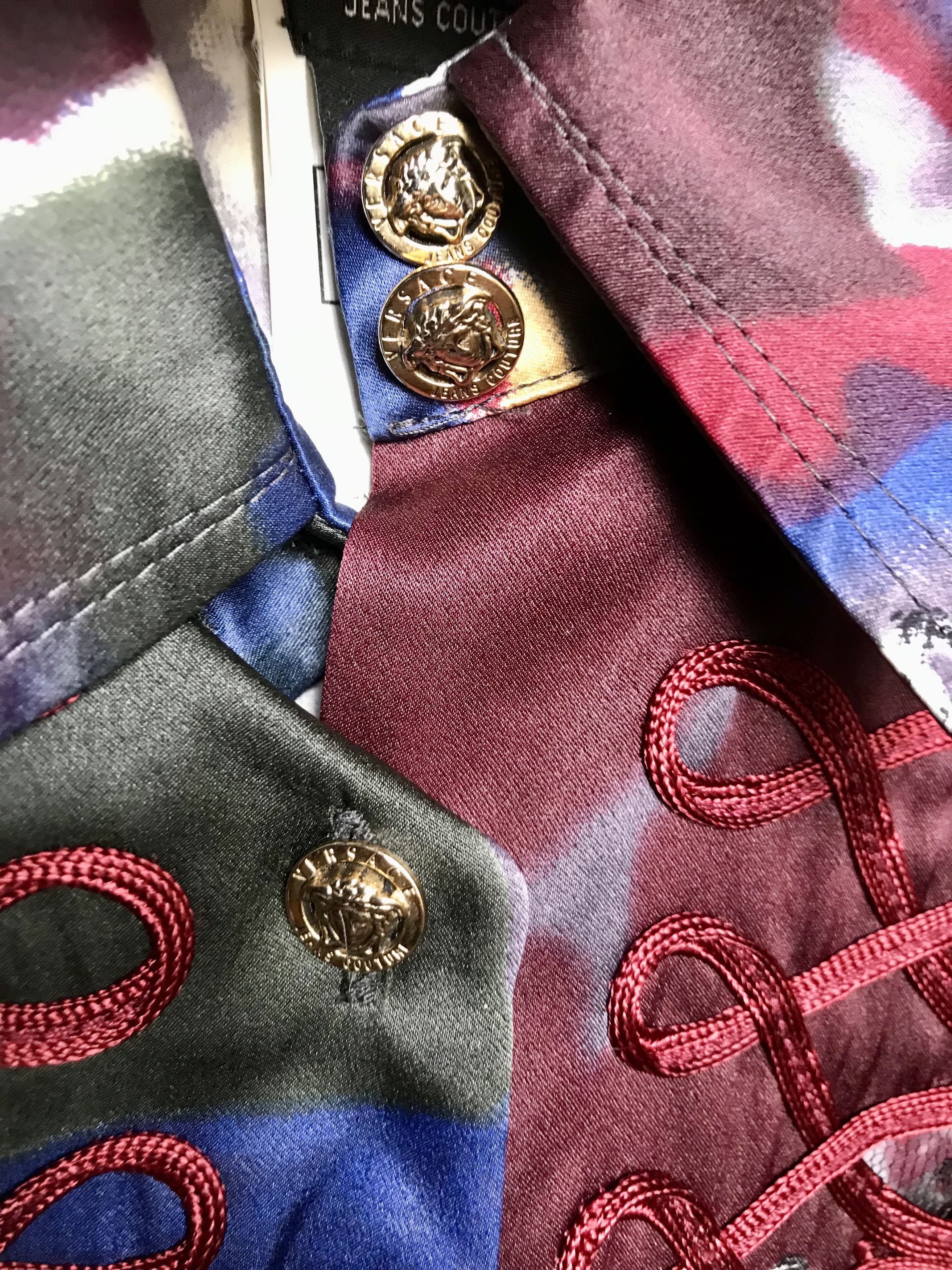 Versace Jeans Couture Versace Jeans Couture Silk Embroidered Shirt M Size M / US 6-8 / IT 42-44 - 3 Thumbnail