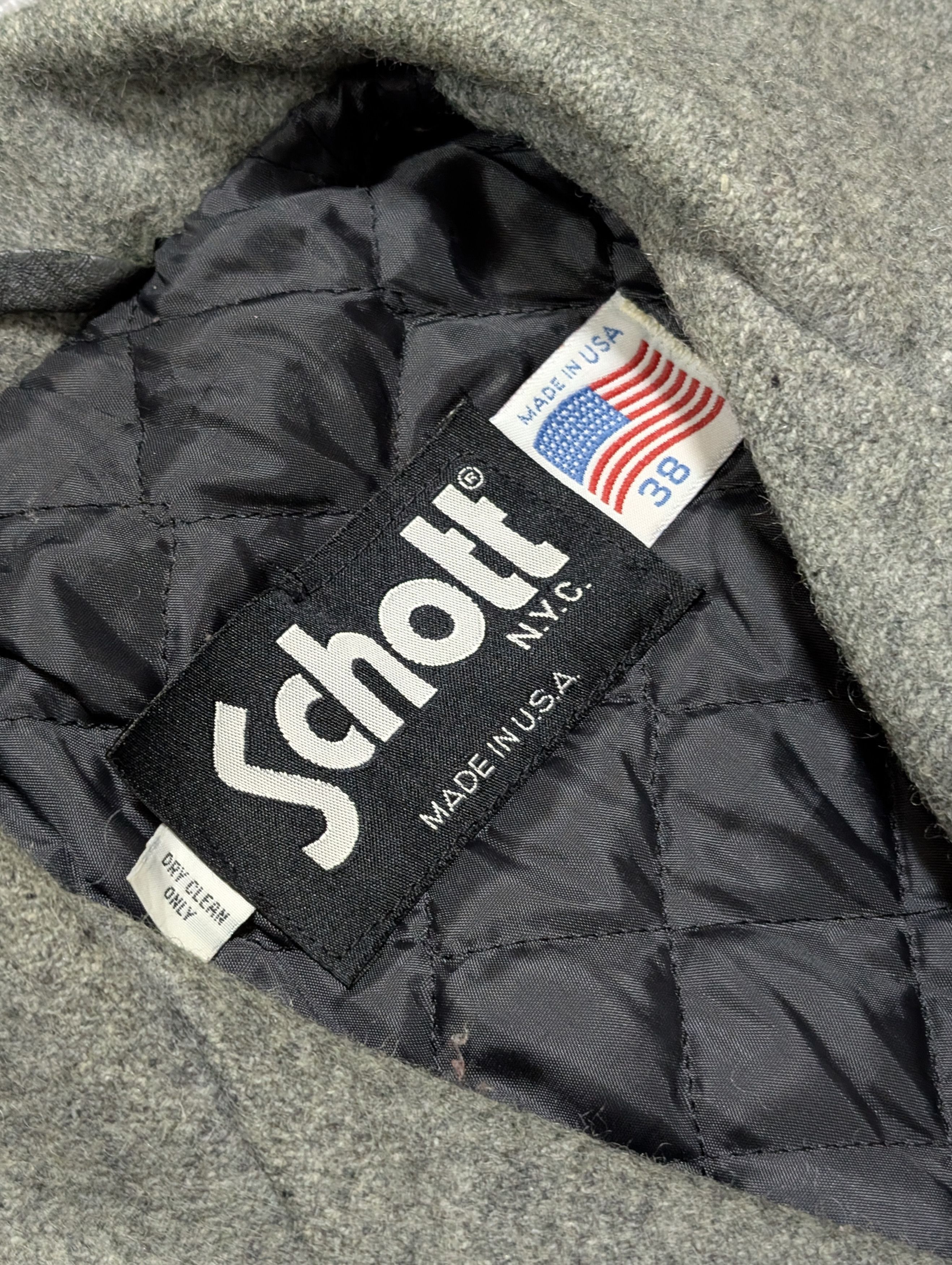 Schott Vintage Schott NYC Made in USA Peacoat Mid Length Jacket Size US M / EU 48-50 / 2 - 10 Thumbnail