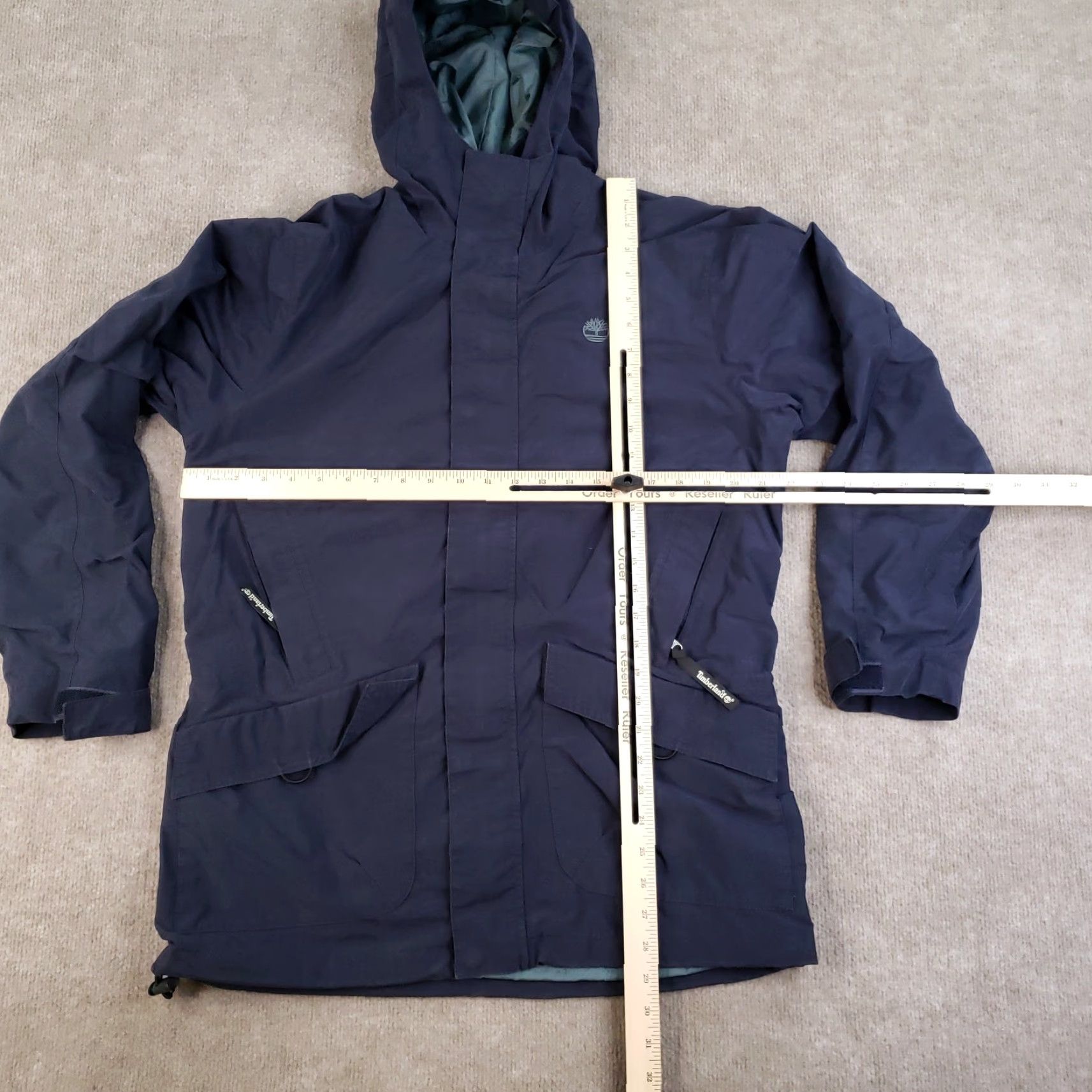 Timberland Vintage Timberland Weathergear Jacket Mens XS Blue Waterproof Hooded Parka Coat Size US XS / EU 42 / 0 - 2 Thumbnail