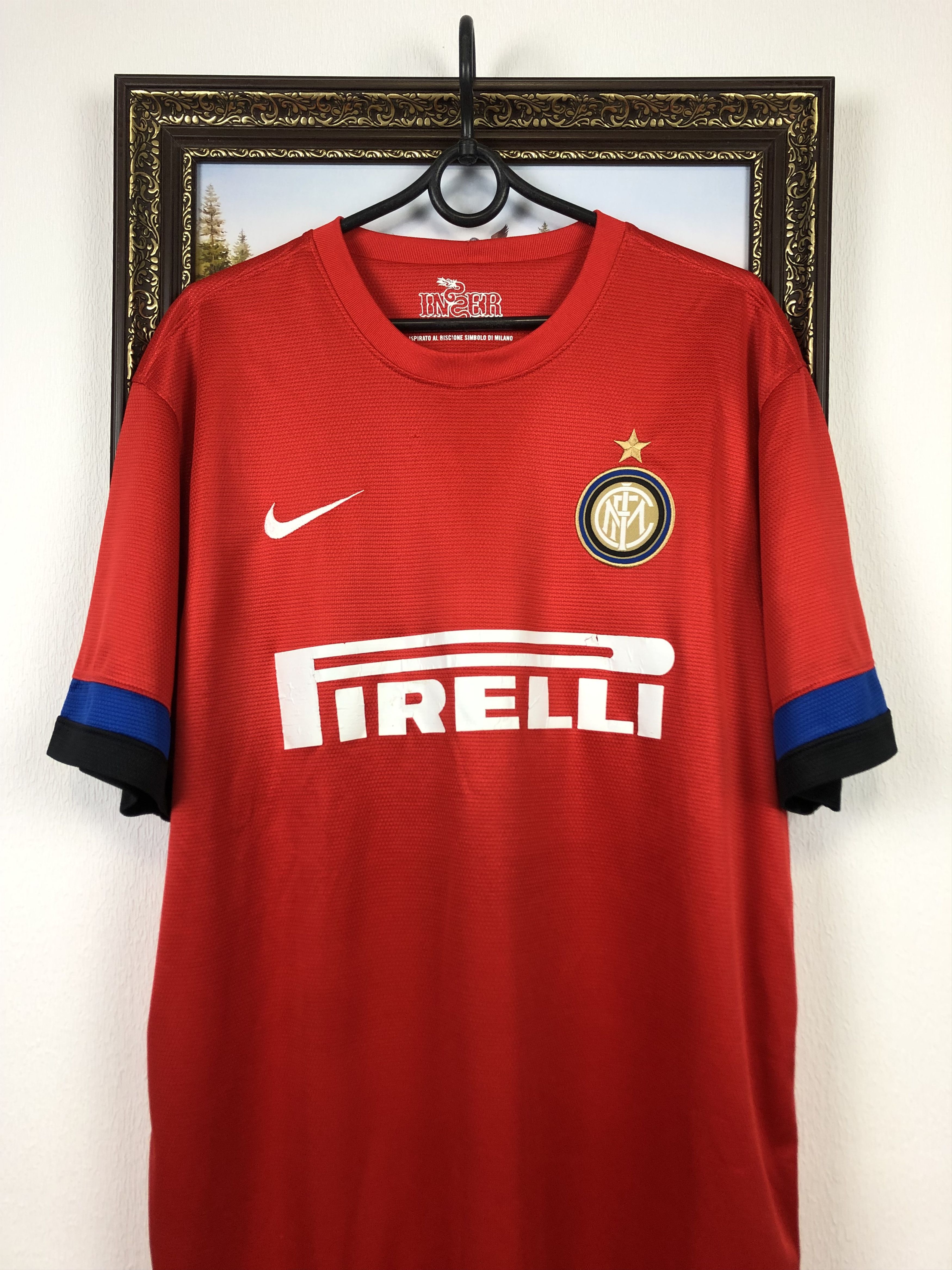 Vintage Internazionale football shirt 2012 Inter Nike Jersey Maglia Size US XL / EU 56 / 4 - 2 Thumbnail