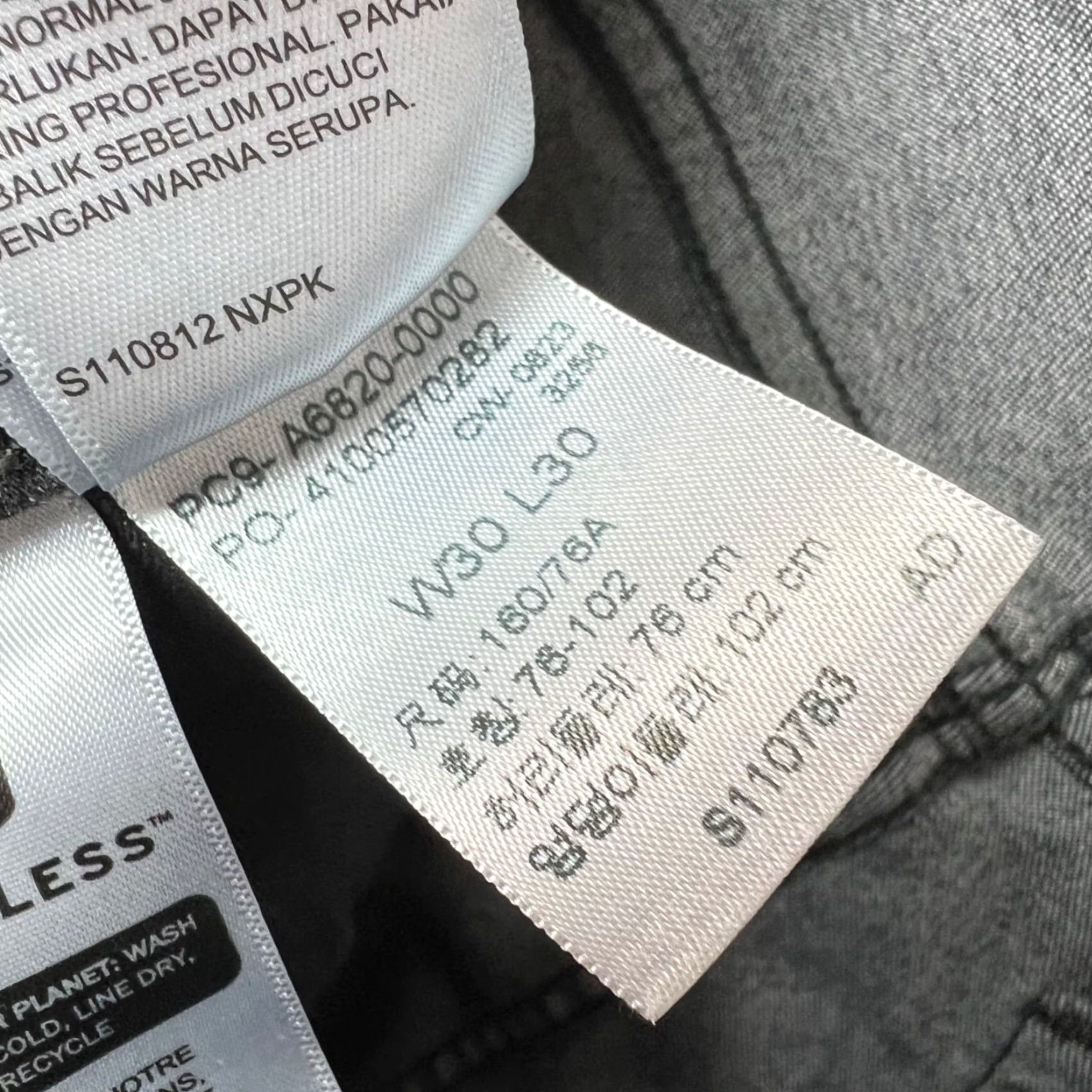 Levi's Levi's 721 Jeans Womens Size 30 High Rise Skinny Denim Gray/Black Cotton Blend 5-Pocket Stretch Modern Size 30" / US 8 / IT 44 - 5 Thumbnail
