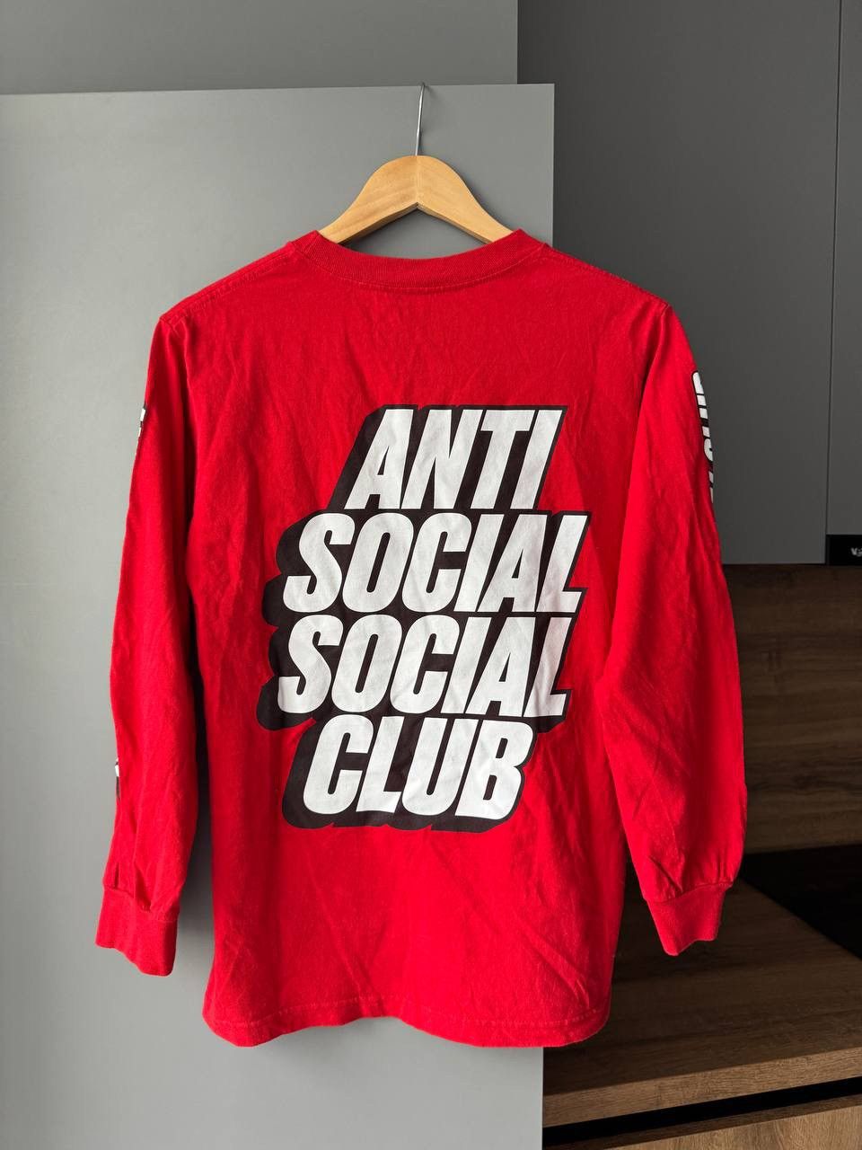 Anti Social Social Club Anti Social Social Club Block Me Red Long Sleeve Tee ASSC Size US S / EU 44-46 / 1 - 1 Thumbnail