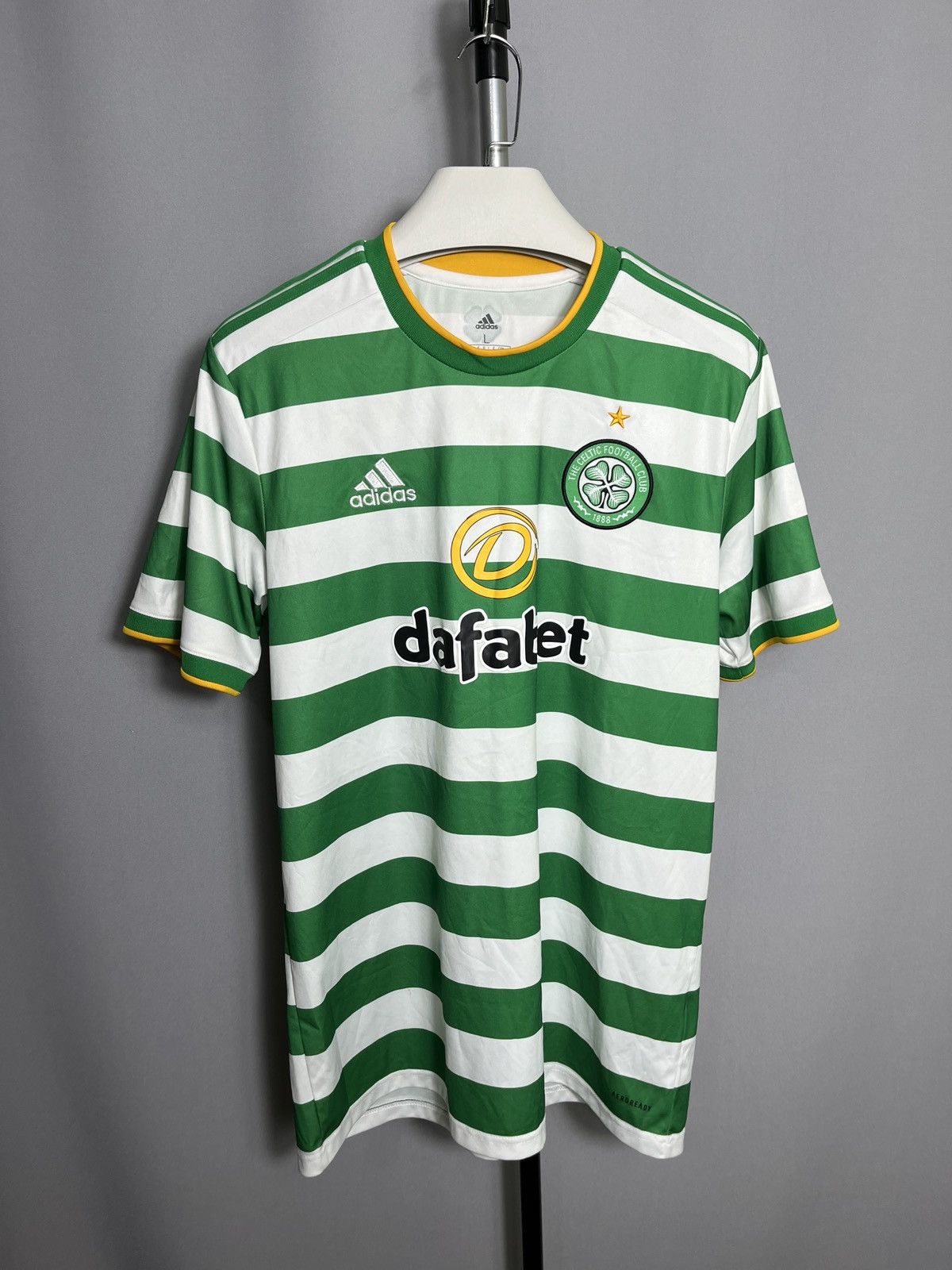 CELTIC 2020 2021 HOME SHIRT TEAM SOCCER ADIDAS GE5226