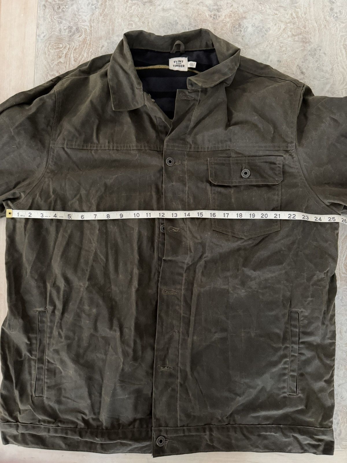 Flint And Tinder Flint and Tinder Waxed Trucker Jacket 4XL-T Fits smaller Size US XXL / EU 58 / 5 - 7 Thumbnail