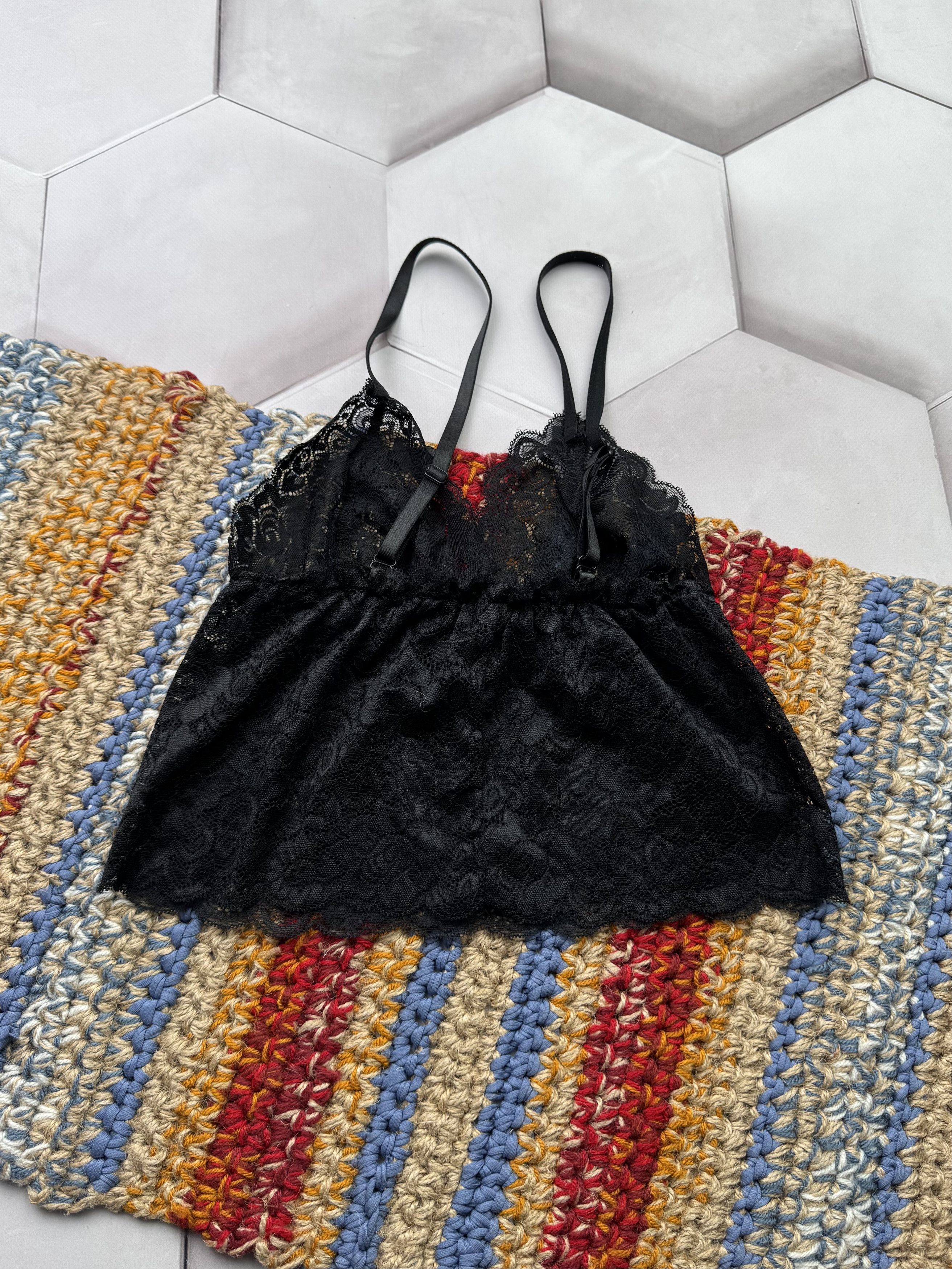 Japanese Brand Vintage Lace Mesh Tank Top Size XS / US 0-2 / IT 36-38 - 4 Thumbnail