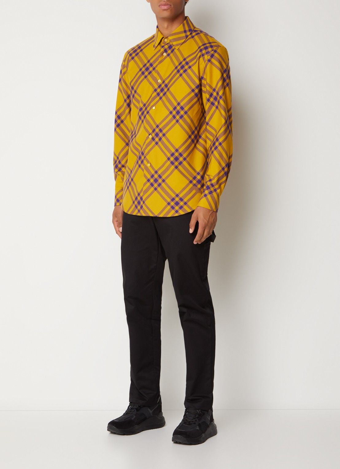 Burberry o1y0426 Patterned Shirt in Marigold/Purple Size US XXL / EU 58 / 5 - 4 Thumbnail