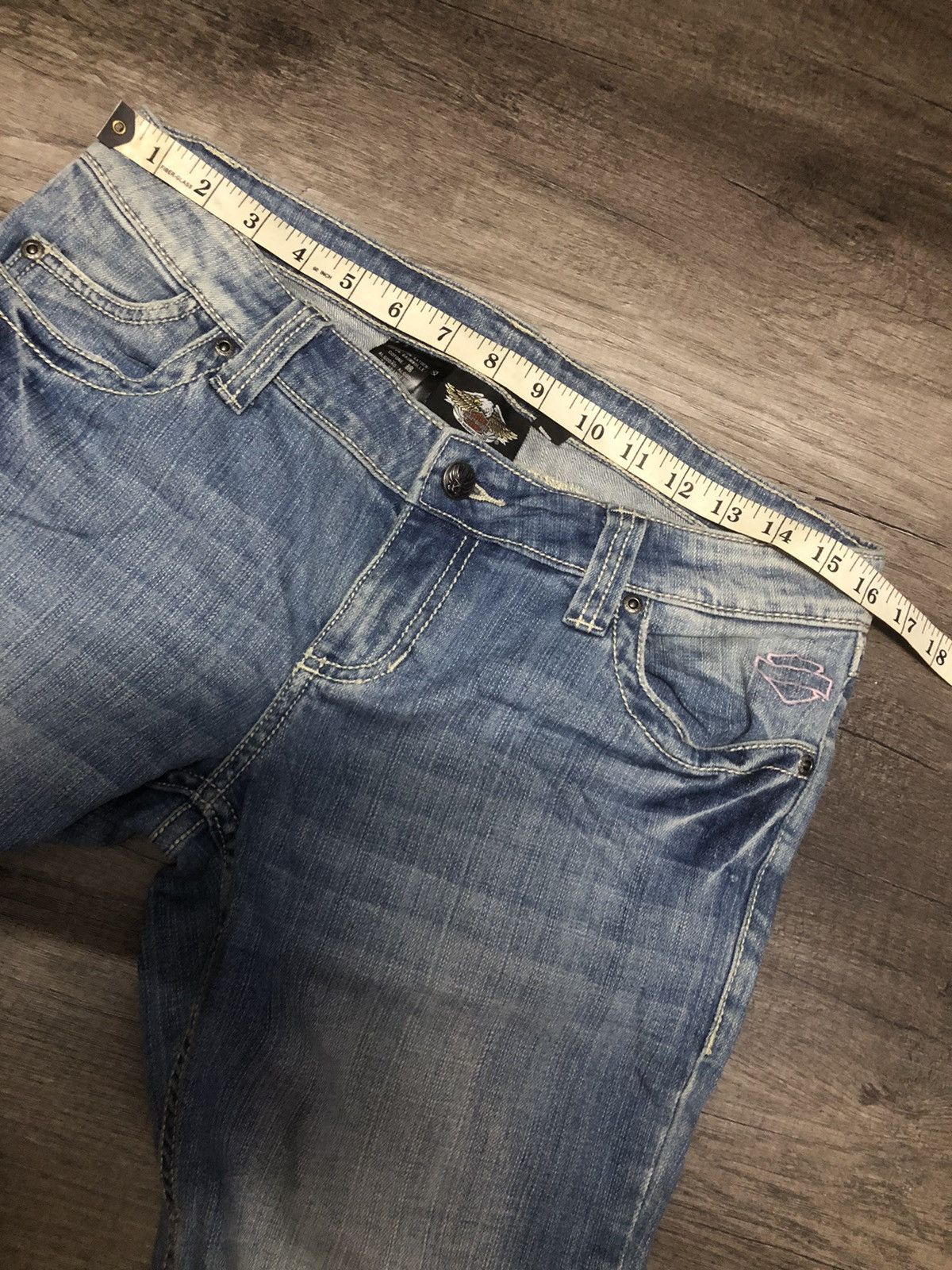 Harley Davidson × Vintage HARLEY DAVIDSON DENIM JEANS Size 32" / US 10 / IT 46 - 13 Thumbnail