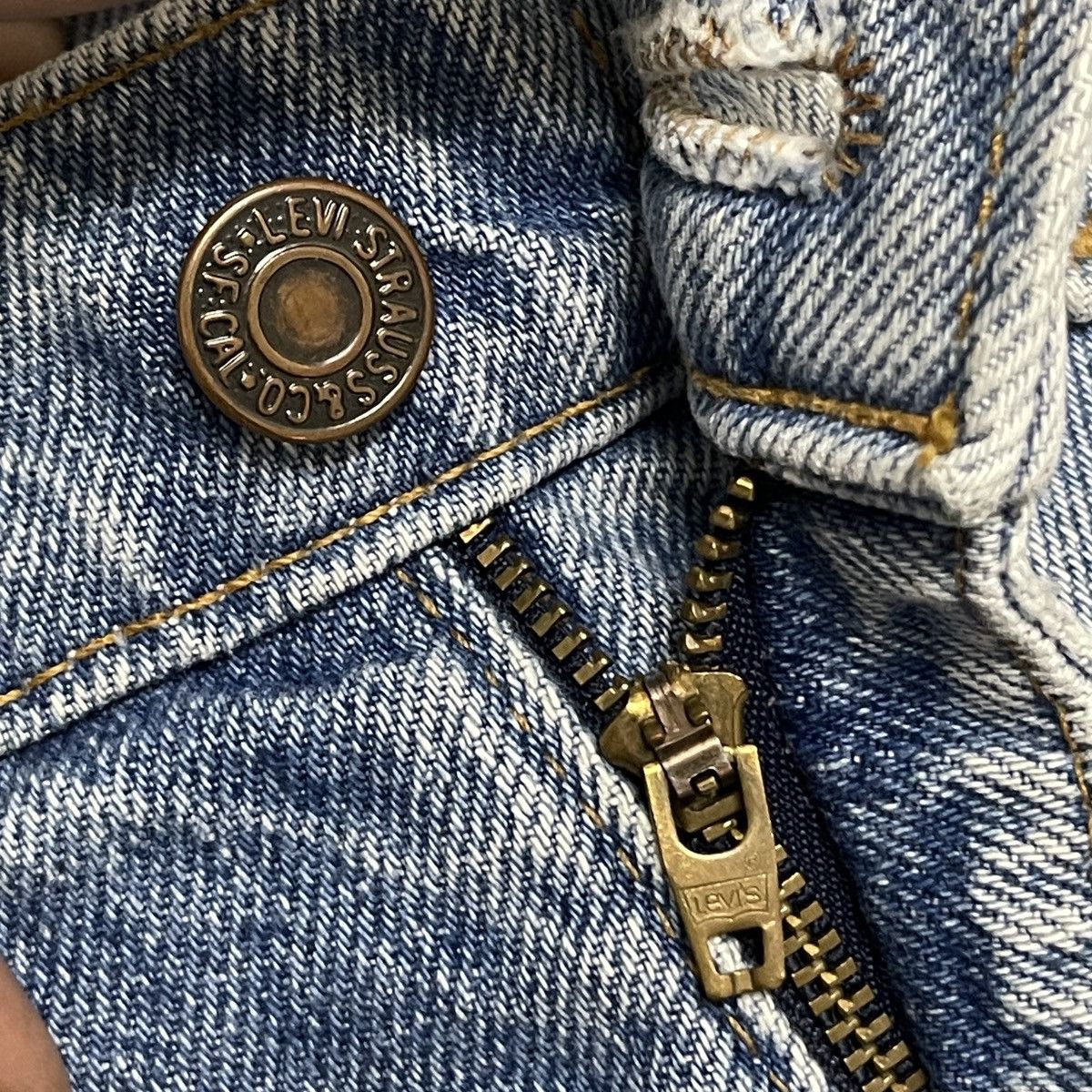 Levi's Vtg 90s Levis 510 Made In USA Regular Fit Straight Leg Jeans Size US 29 - 9 Thumbnail