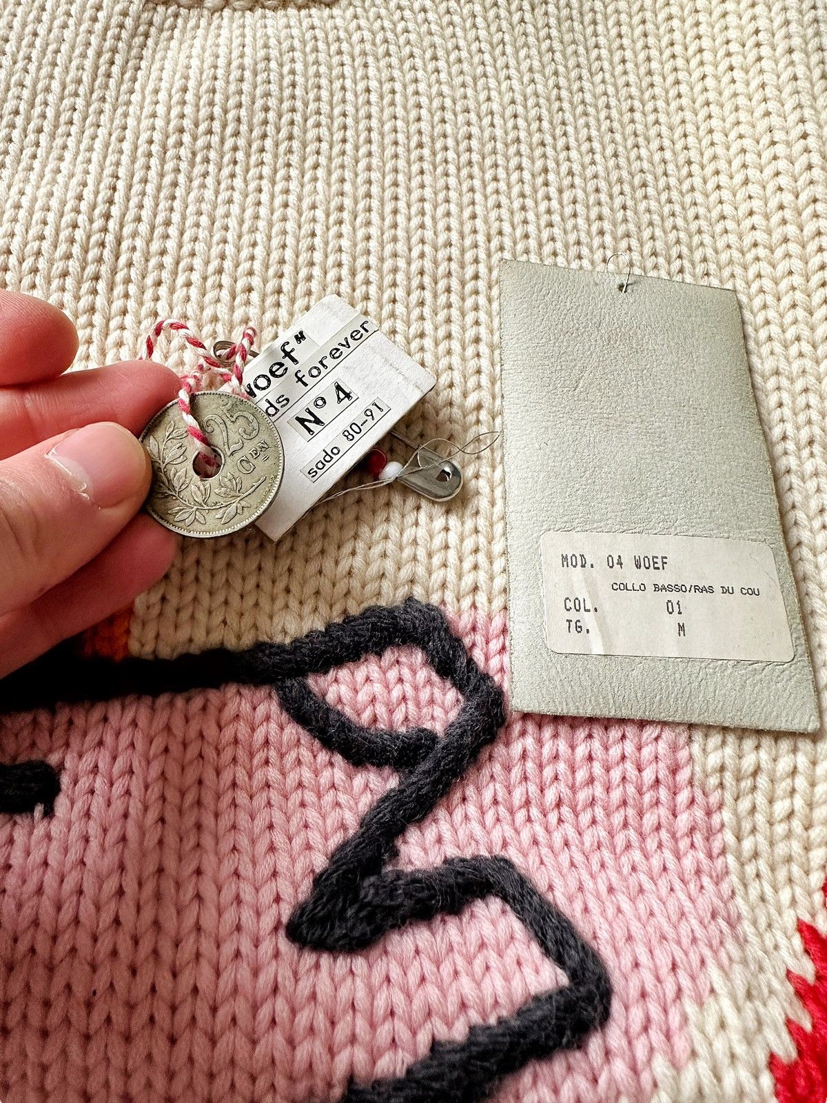 Walter Van Beirendonck 1991 RARE R.I.P. Sado Dog Oversized Knit Size US M / EU 48-50 / 2 - 4 Thumbnail