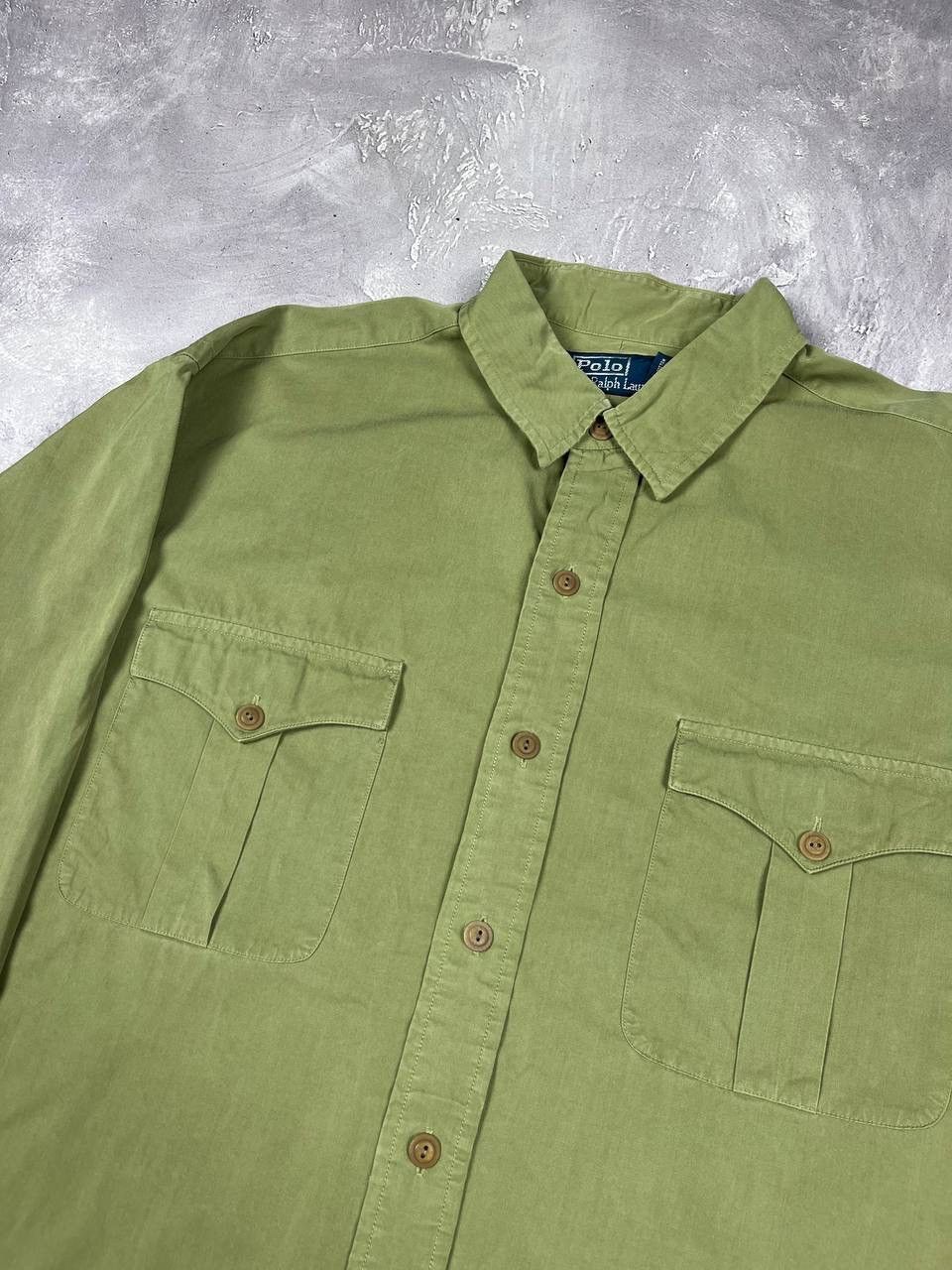 Polo Ralph Lauren Polo Ralph Lauren Green Button-Up Shirt Long Sleeve Size L Size US L / EU 52-54 / 3 - 4 Thumbnail