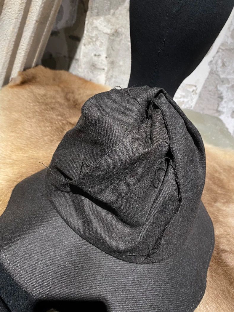 Y's Y's Wool brown destruction fringed top hat Size ONE SIZE - 5 Thumbnail