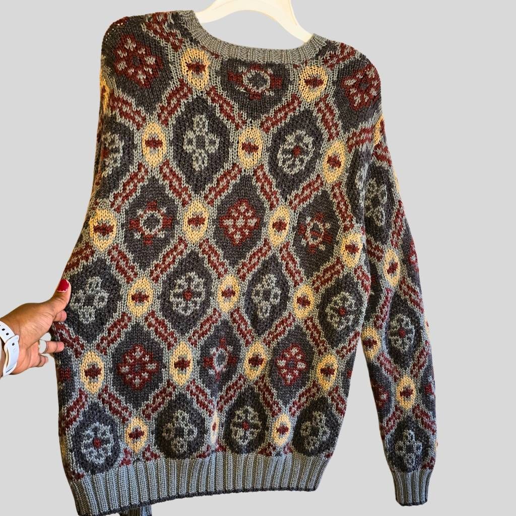 Perry Ellis Vintage Perry Ellis Sweater Men’s L 90s Wool Blend Grunge Re Size US L / EU 52-54 / 3 - 4 Thumbnail