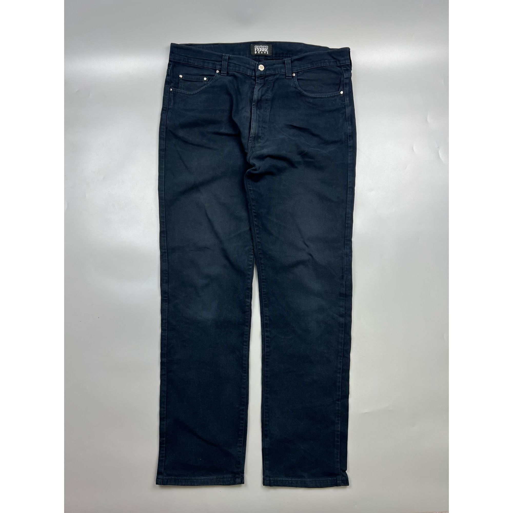 Gianfranco Ferre GianFranco Ferre Black Cotton Pants (Y0950) Size US 38 / EU 54 - 1 Thumbnail