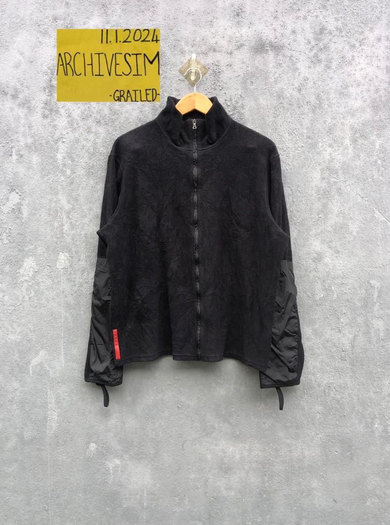 Prada Prada Jacket Fleece Nylon Red Tab Coat Windbreaker 90’s Size US M / EU 48-50 / 2 - 2 Thumbnail