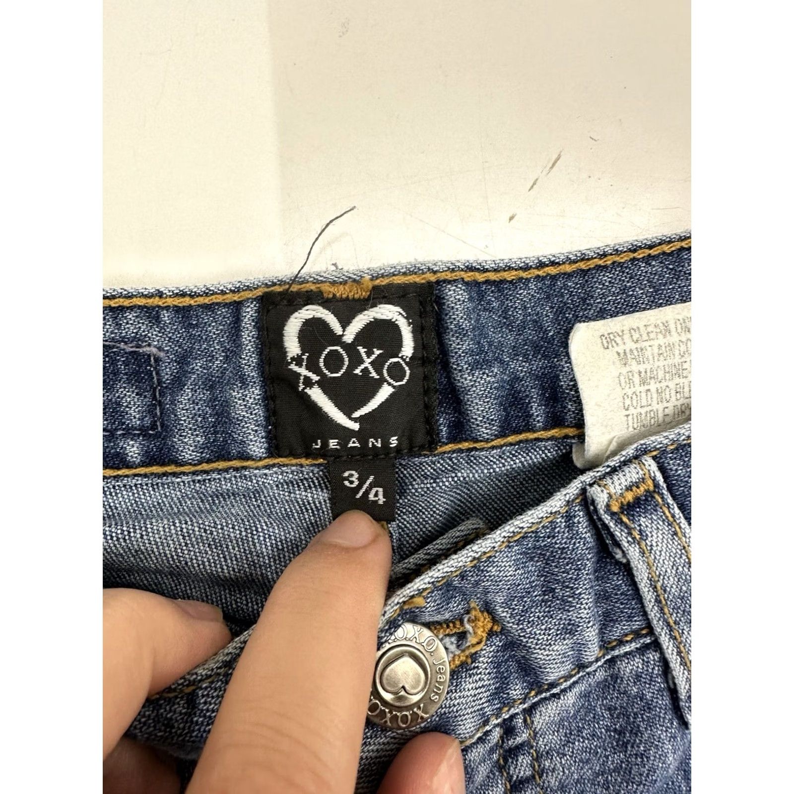XOXO XOXO Jeans Juniors Jeans Size 3/4 Bootcut Denim Y2K Jeans Blue Women Regular 5-Pocket Comfort Stretch Size 26" / US 2 / IT 38 - 3 Thumbnail