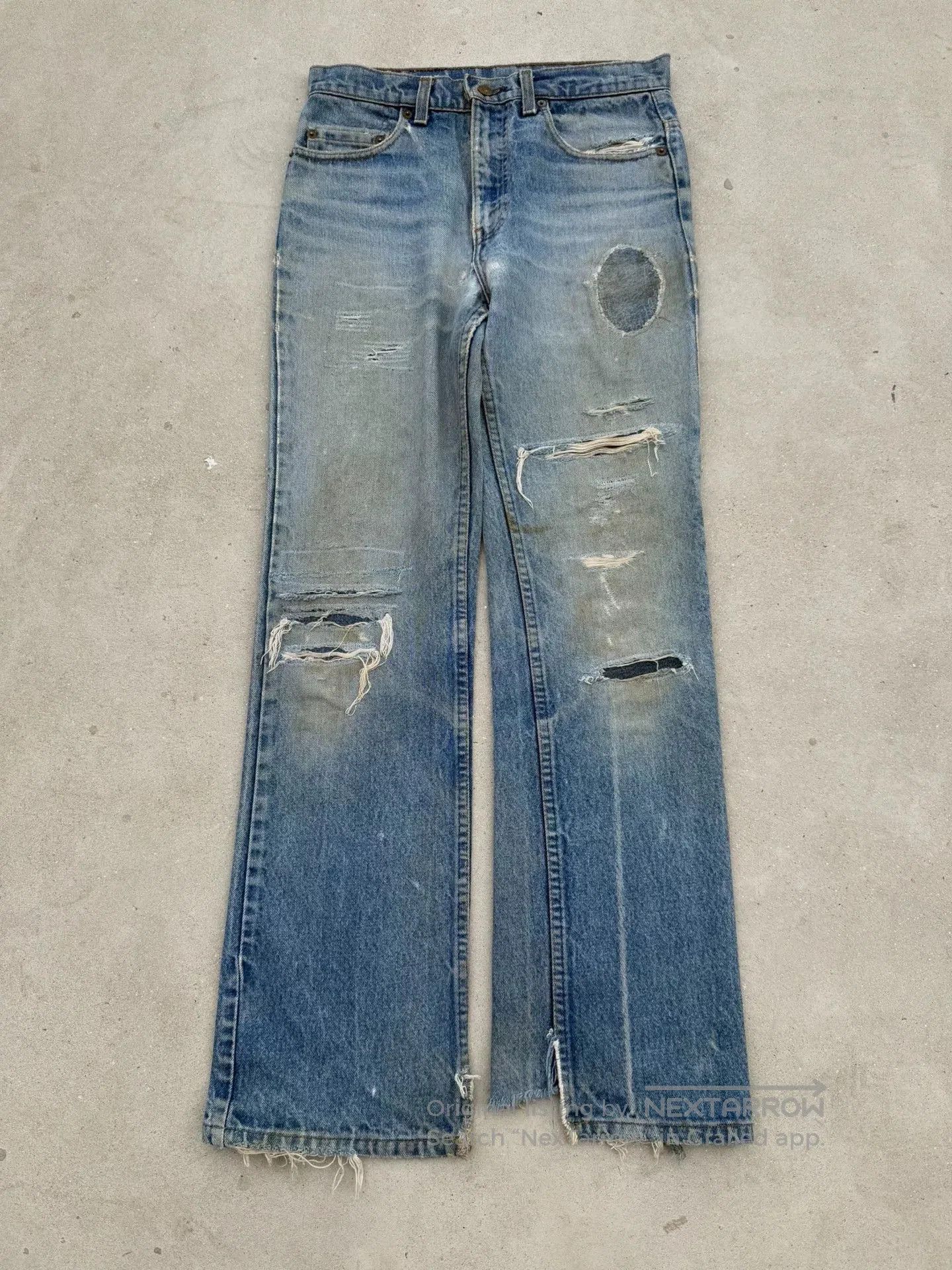 Vintage Vintage 70s Levis 517 Flared Jeans. Size US 30 / EU 46 - 1 Thumbnail