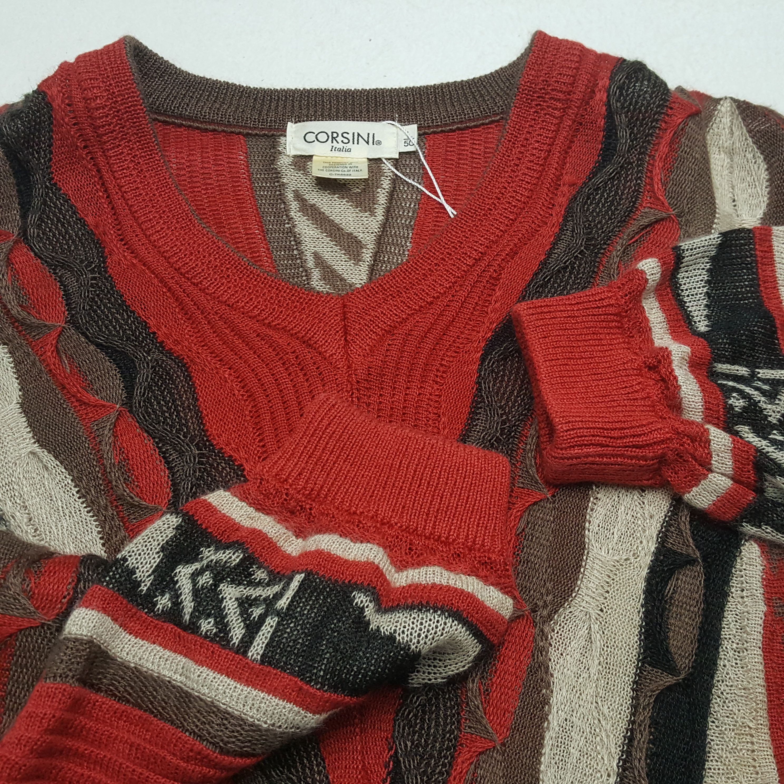 Coogi × Vintage CORSINI ITALIA Coogi Style Nice Design Sweatshirt Size US XL / EU 56 / 4 - 8 Thumbnail