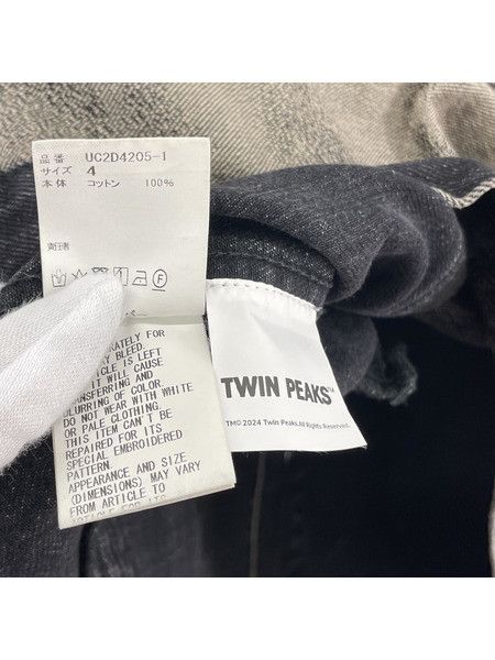 Undercover UNDERCOVER 24AW TWIN PEAKS Black Denim Jacket 4 Size US XL / EU 56 / 4 - 5 Thumbnail