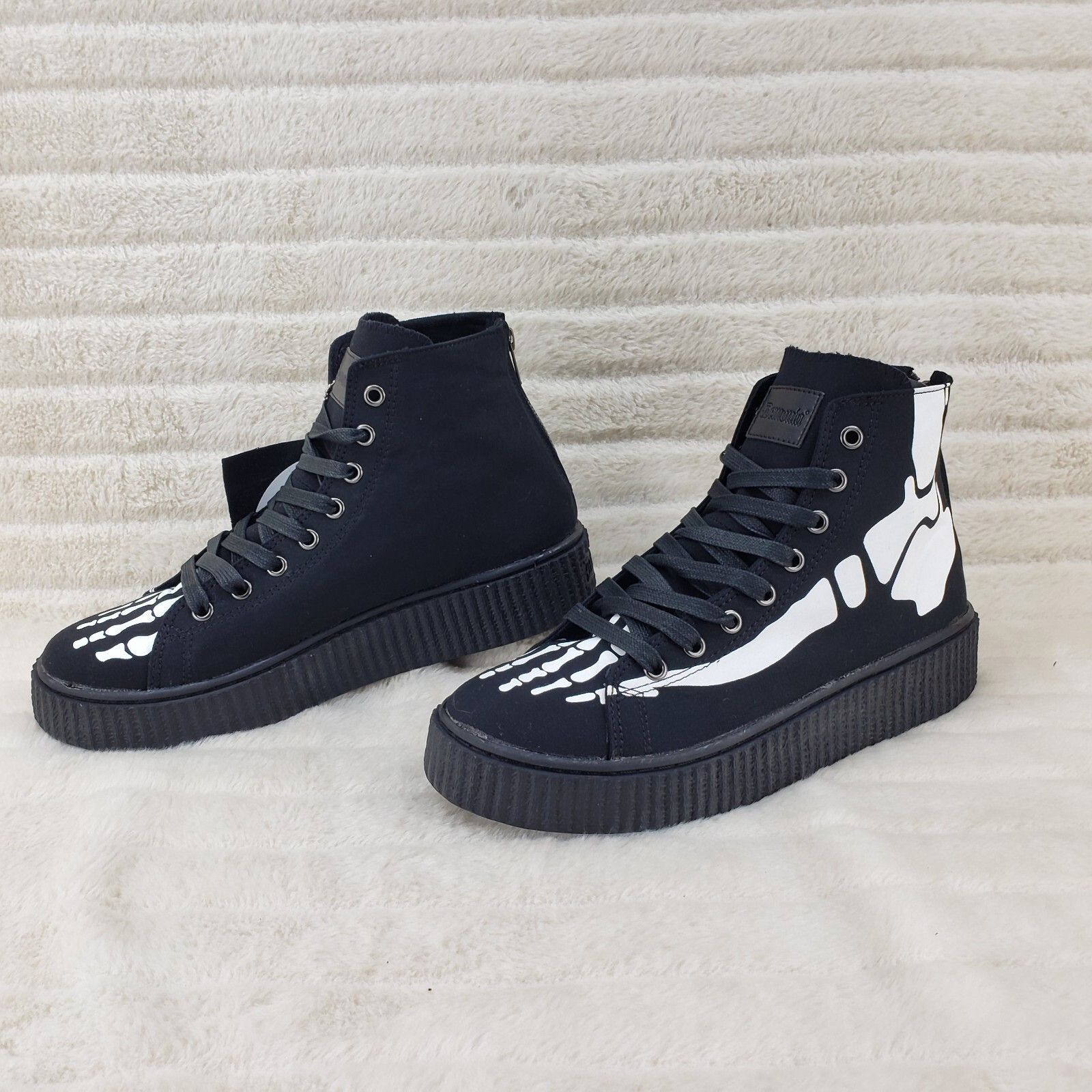 Demonia Cult DEMONIA Sneeker X RAY Skeleton Sneaker Goth Punk Mens Size US 13 / EU 46 - 2 Thumbnail