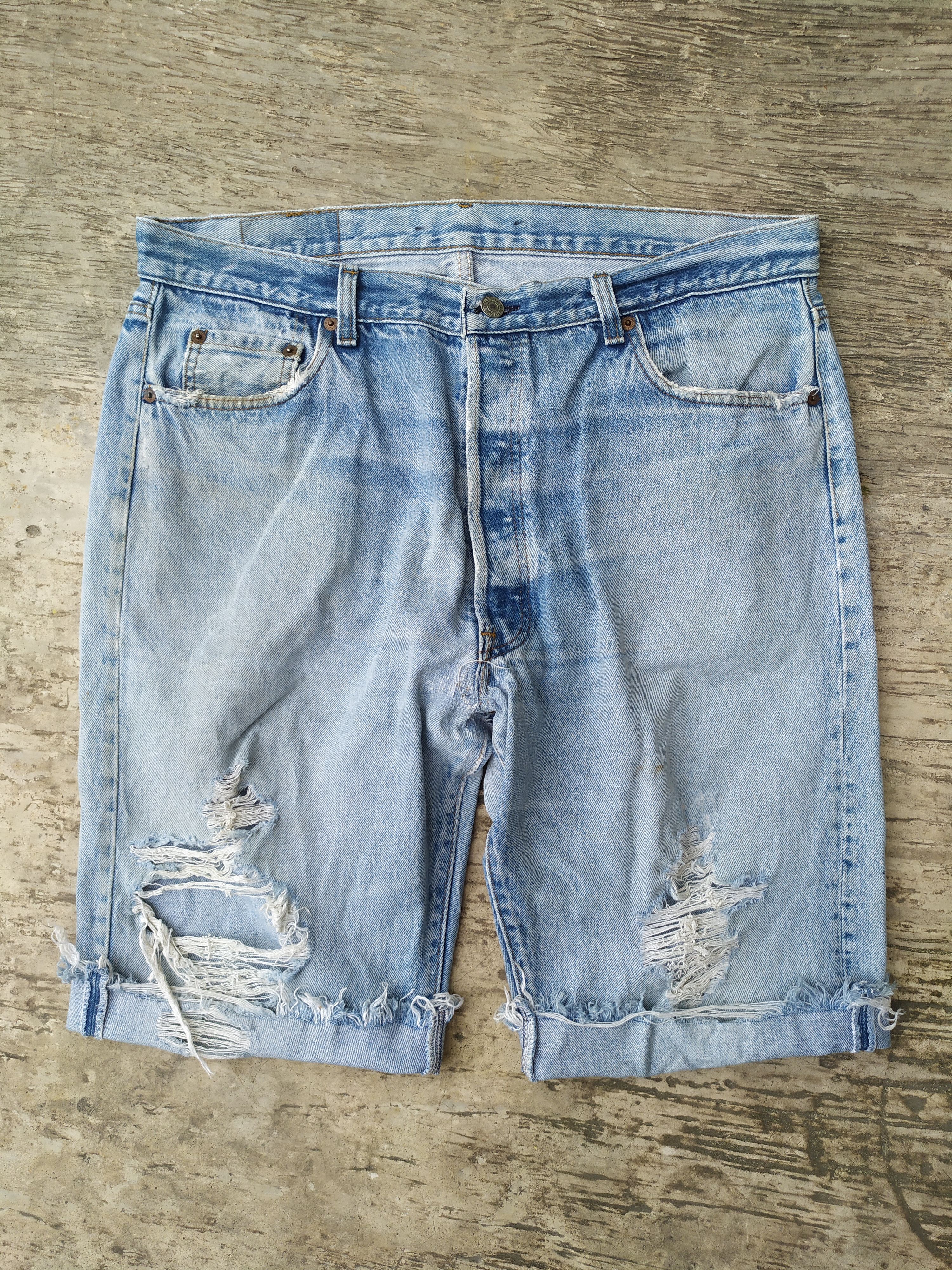 LVC × Levi's × Levi's Vintage Clothing Levi's 501 Vintage Denim Short Size US 36 / EU 52 - 1 Thumbnail