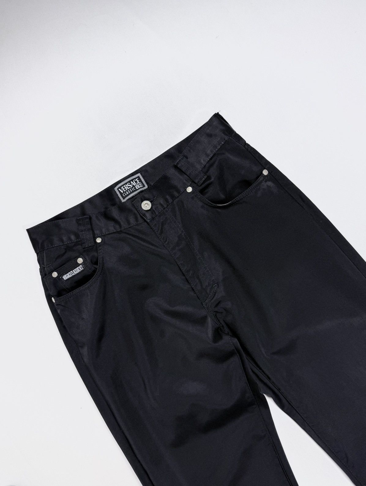 Versace Versace V2 Classic Cotton Nylon Blend Straight Pants Size US 30 / EU 46 - 8 Thumbnail