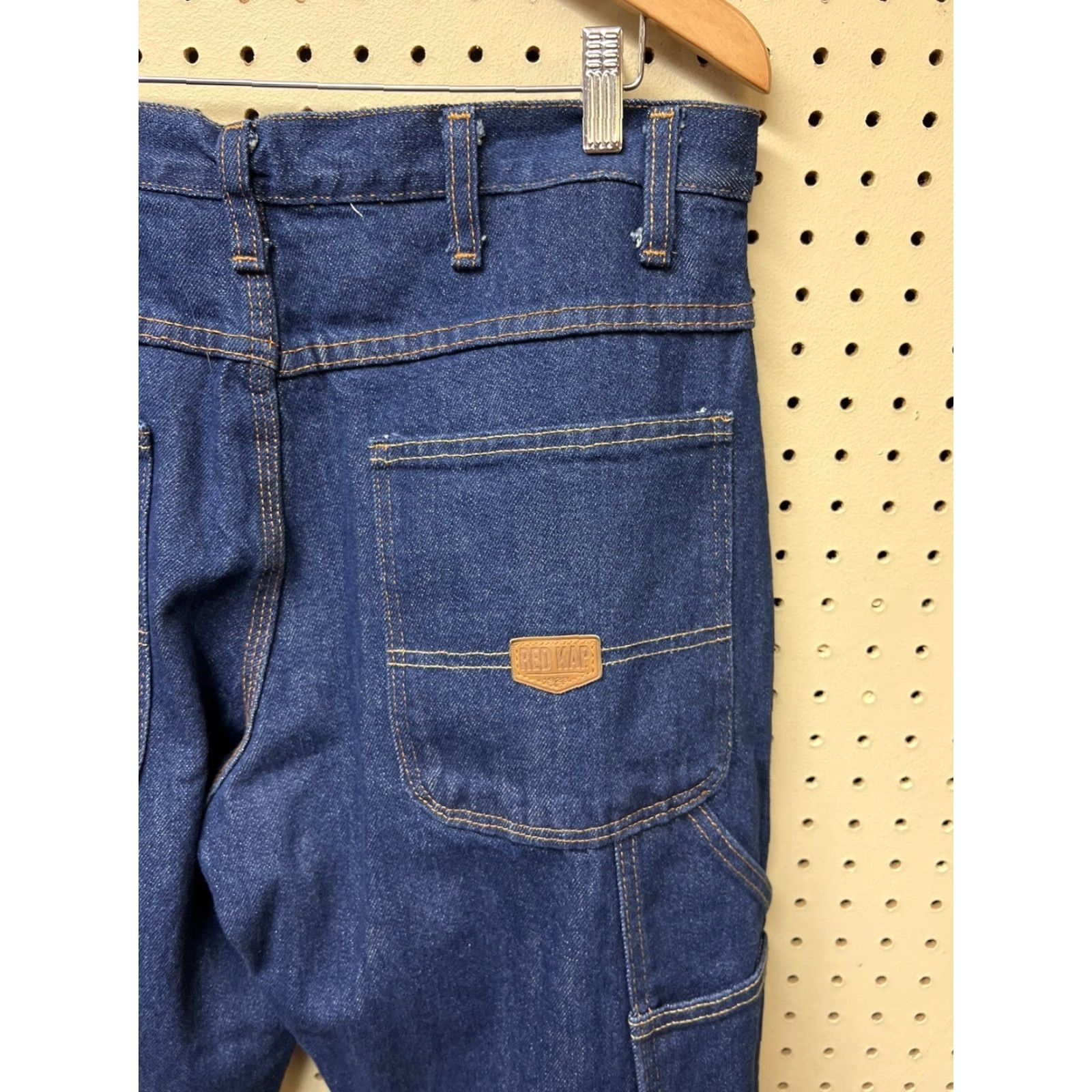 Red Kap Red Kap Jeans PD80PW4 Regular 33x32 Denim Blue Men Jeans Straight Zip 33 Inseam 32 Dark Wash NWOT Vintage No? Size US 33 - 3 Thumbnail
