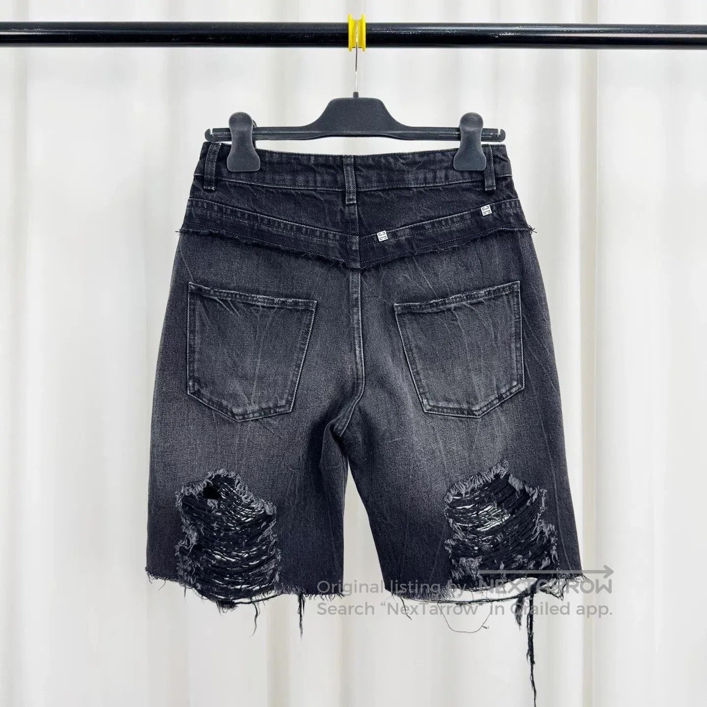 Givenchy Givenchy Distressed Denim Shorts. Size US 36 / EU 52 - 2 Thumbnail