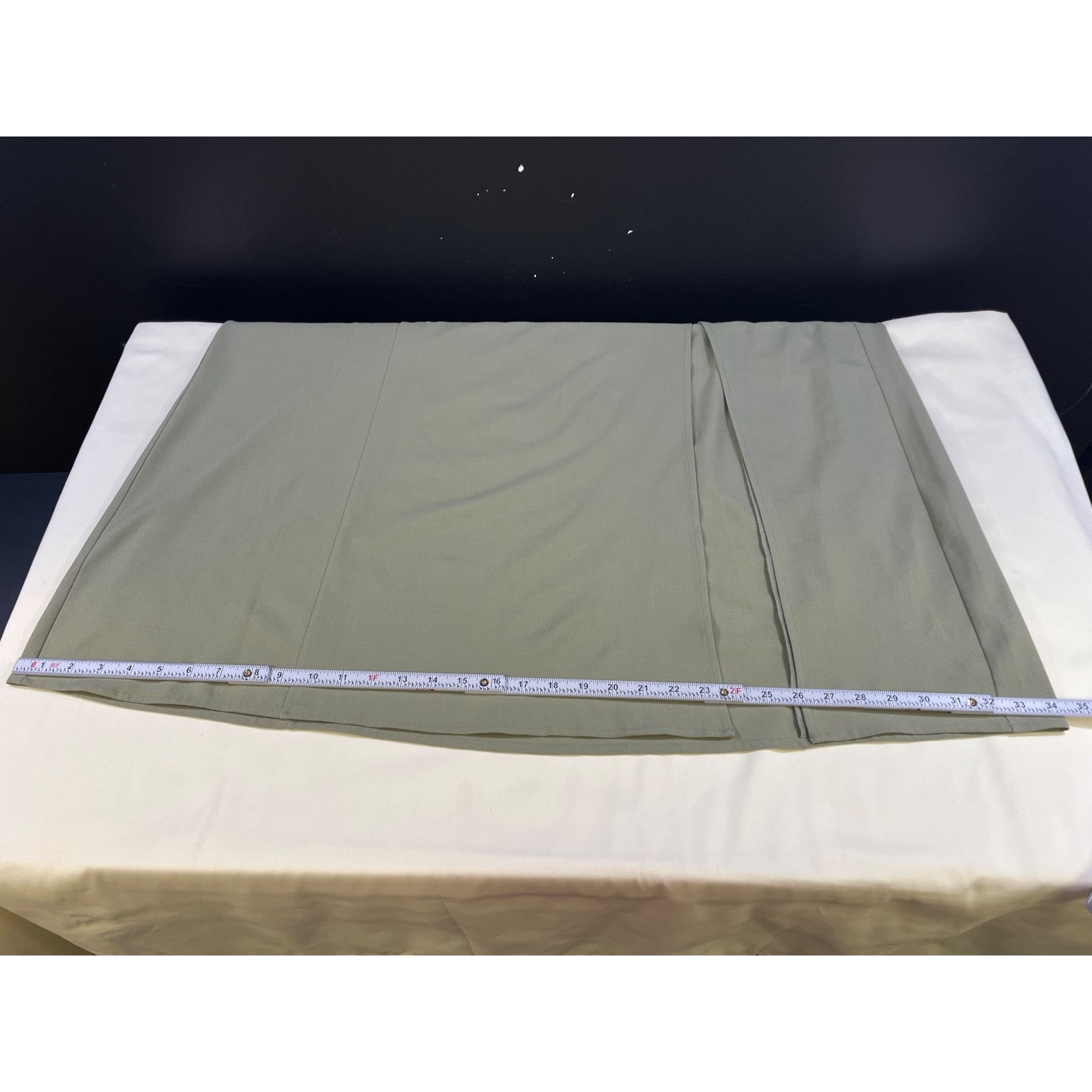 Other Abercrombie and Fitch womens sage green High-Waist Midi Skir Size 38" / US 16 / IT 52 - 9 Thumbnail