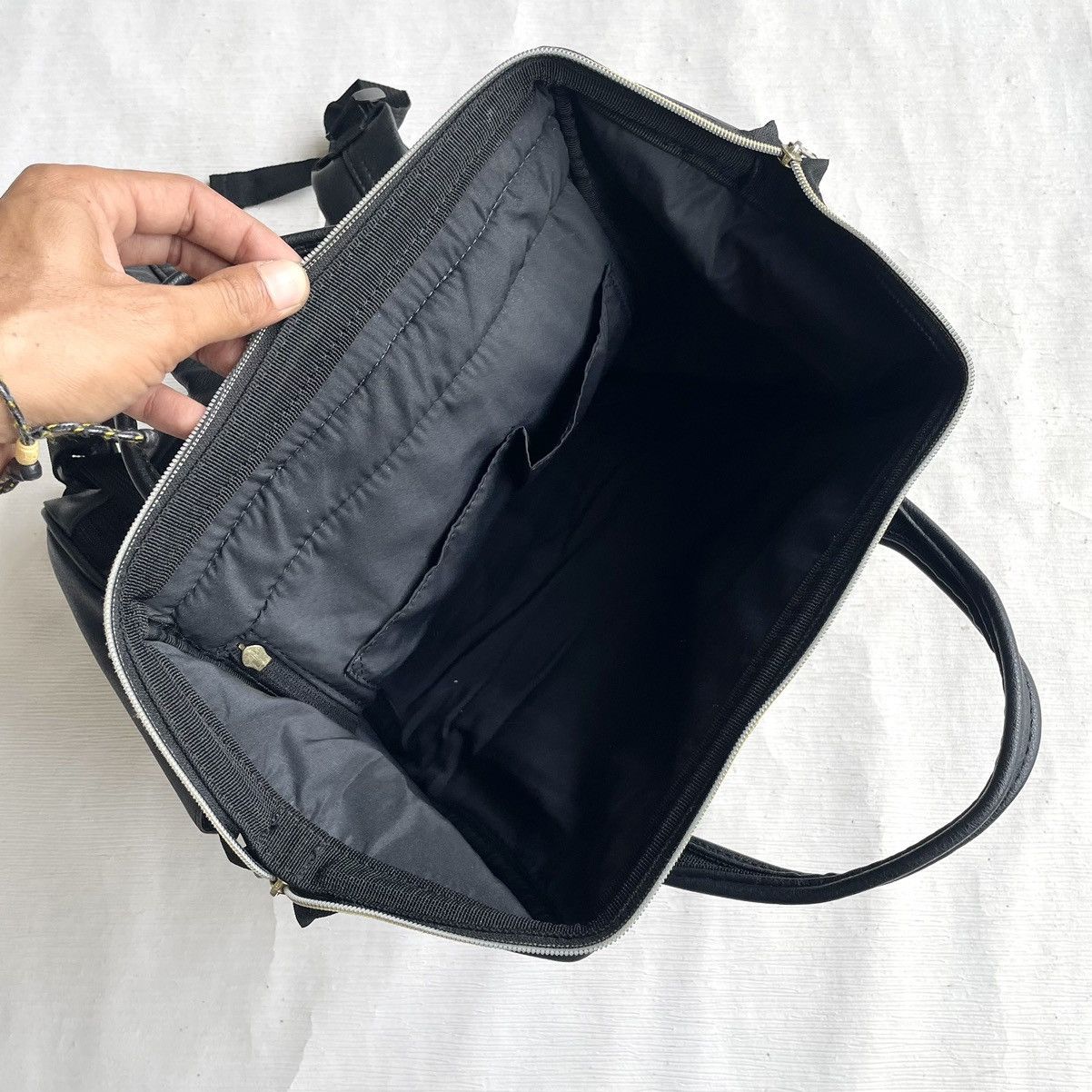 Japanese Brand Anello Japan Black Backpack Size ONE SIZE - 8 Thumbnail