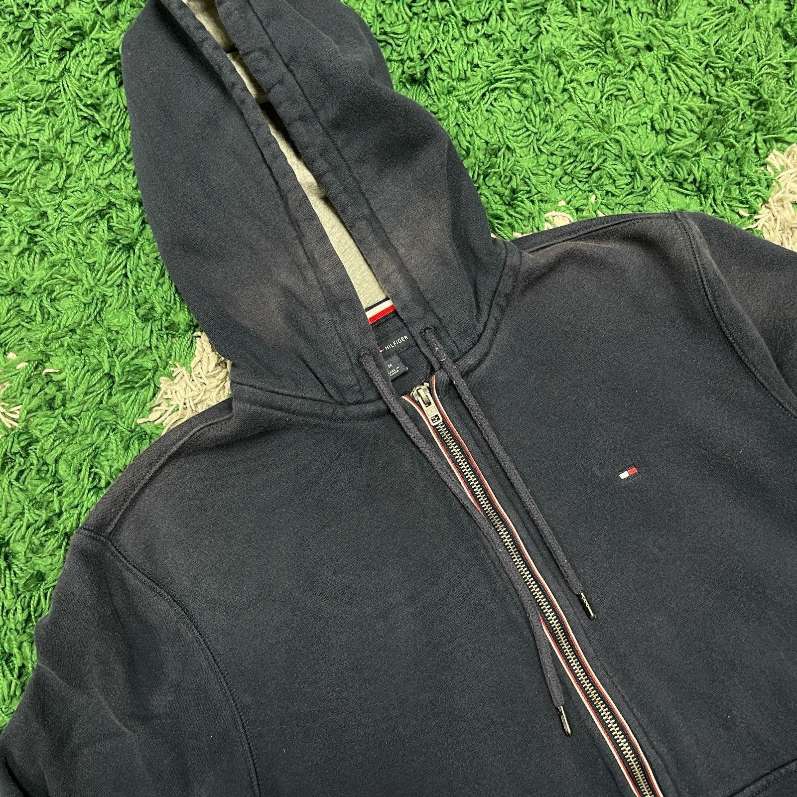 Tommy Hilfiger Tommy Hilfiger navy blue full-zip hoodie Sweater Medium Size US M / EU 48-50 / 2 - 4 Thumbnail