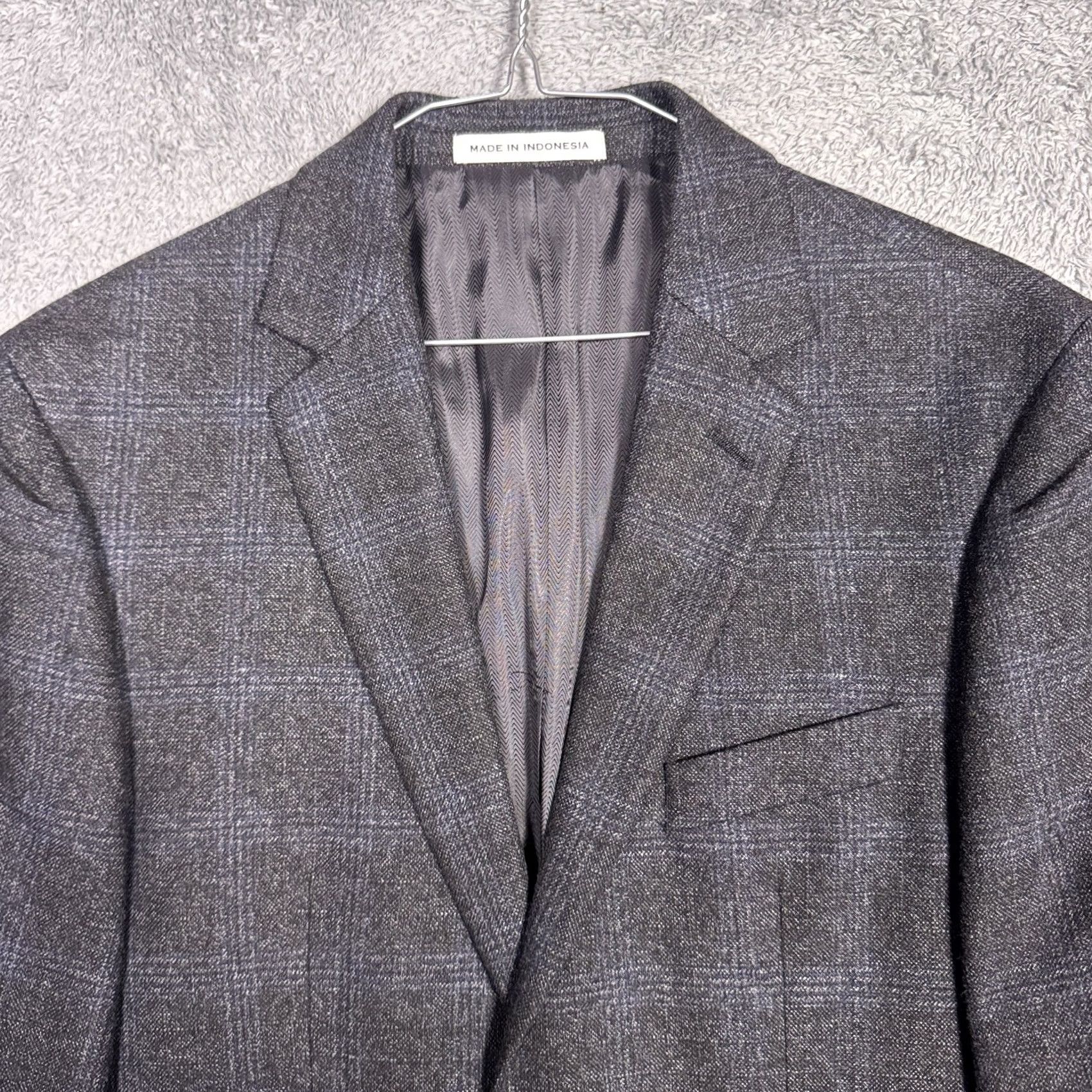 Joseph Abboud Joseph Abboud Blazer Men 38S Sport Tollegno 1900 Italy Wool Heritage Windowpane Size 38R - 4 Thumbnail