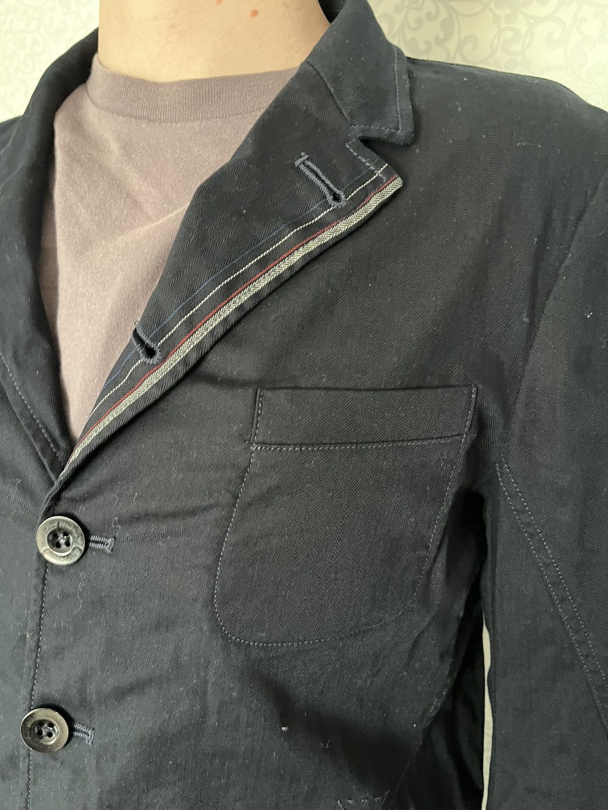 Marithe + Francois Girbaud Le Casual De Marithe Francois Girbaud HBT Men Navy Blazer Size US XL / EU 56 / 4 - 6 Thumbnail
