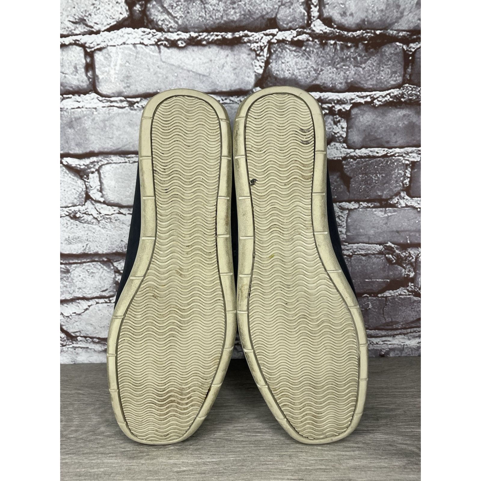 Massimo Matteo MASSIMO MATTEO Navy Blue Leather Casual Moc Driving Loafers Size US 12 / EU 45 - 11 Thumbnail