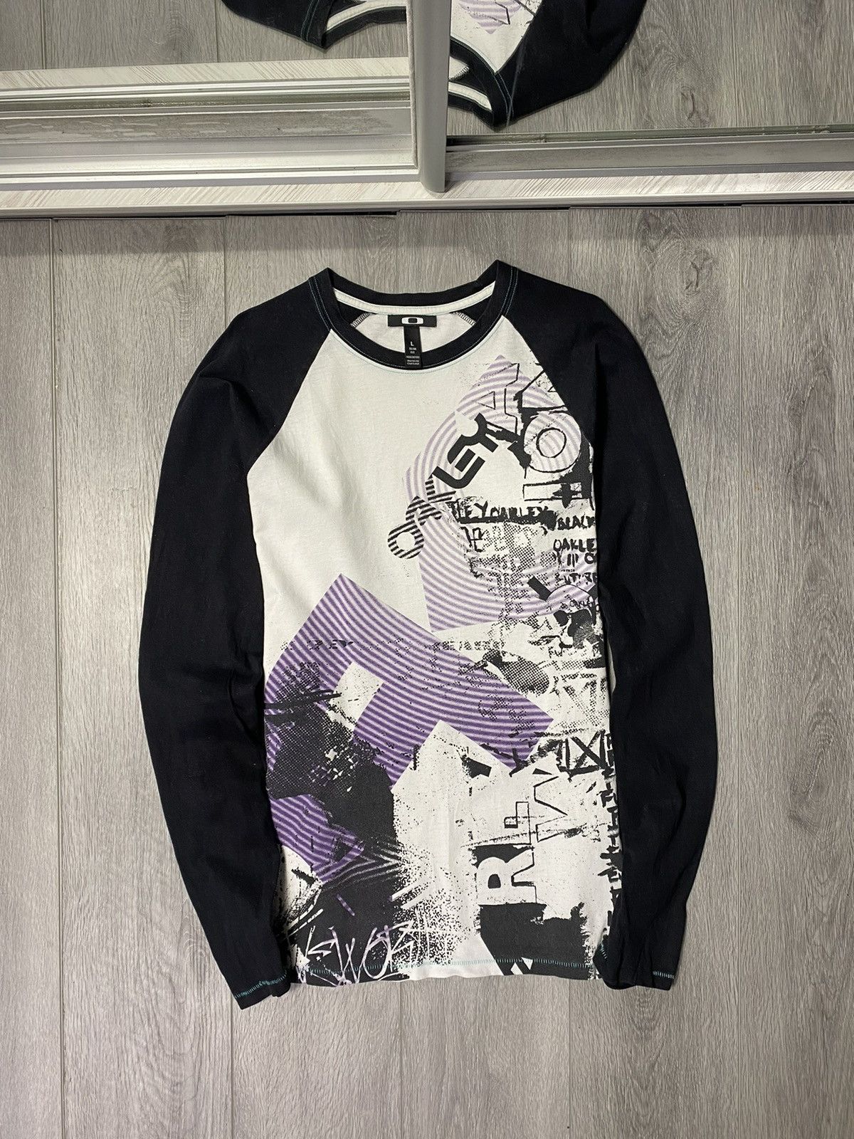 Oakley × Vintage Oakley All Over Printed Long Sleeve Tee Size US M / EU 48-50 / 2 - 1 Thumbnail