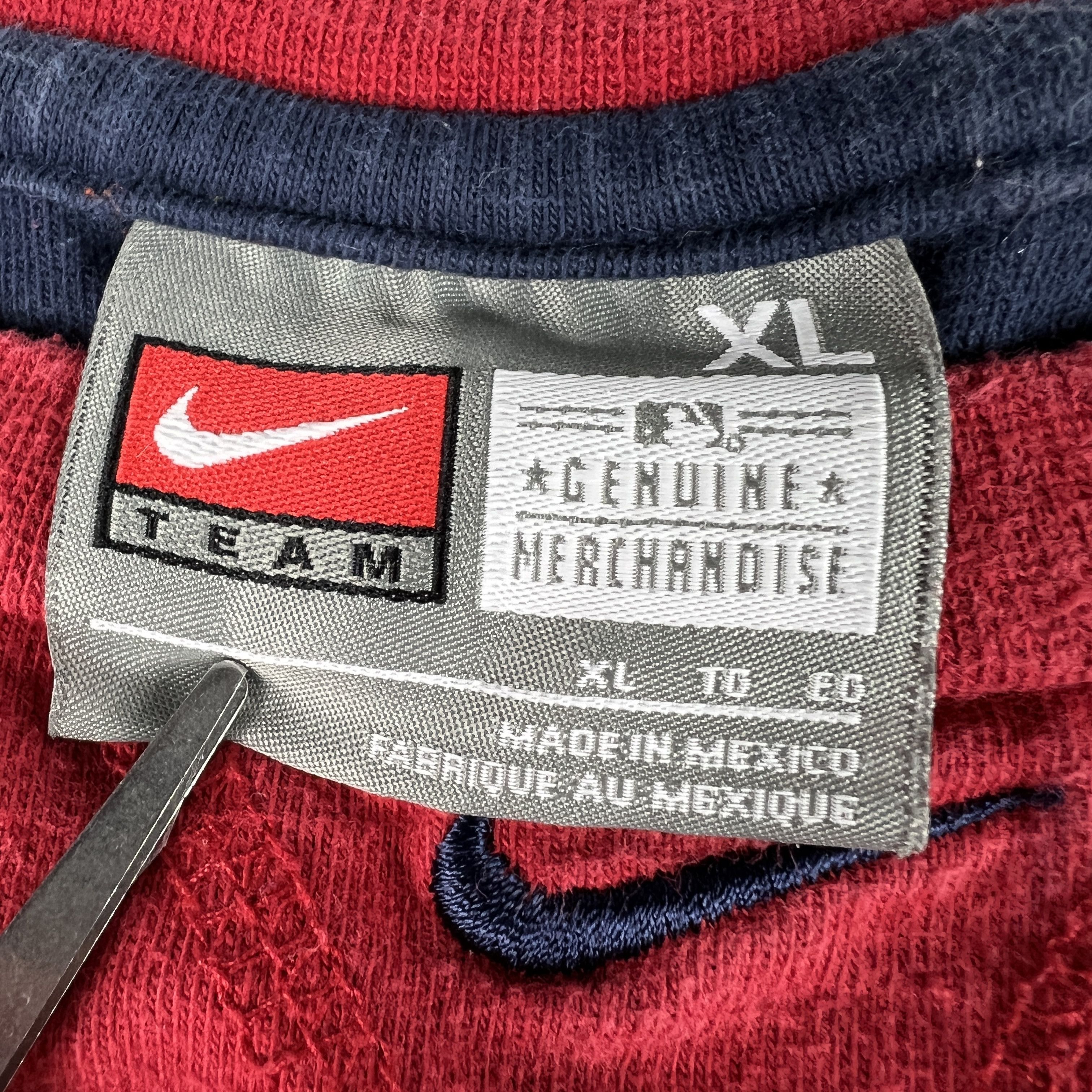 MLB × Nike Y2K Nike MLB Boston Red Sox Center Check Shirt Red Faded Tee Size US XL / EU 56 / 4 - 7 Thumbnail