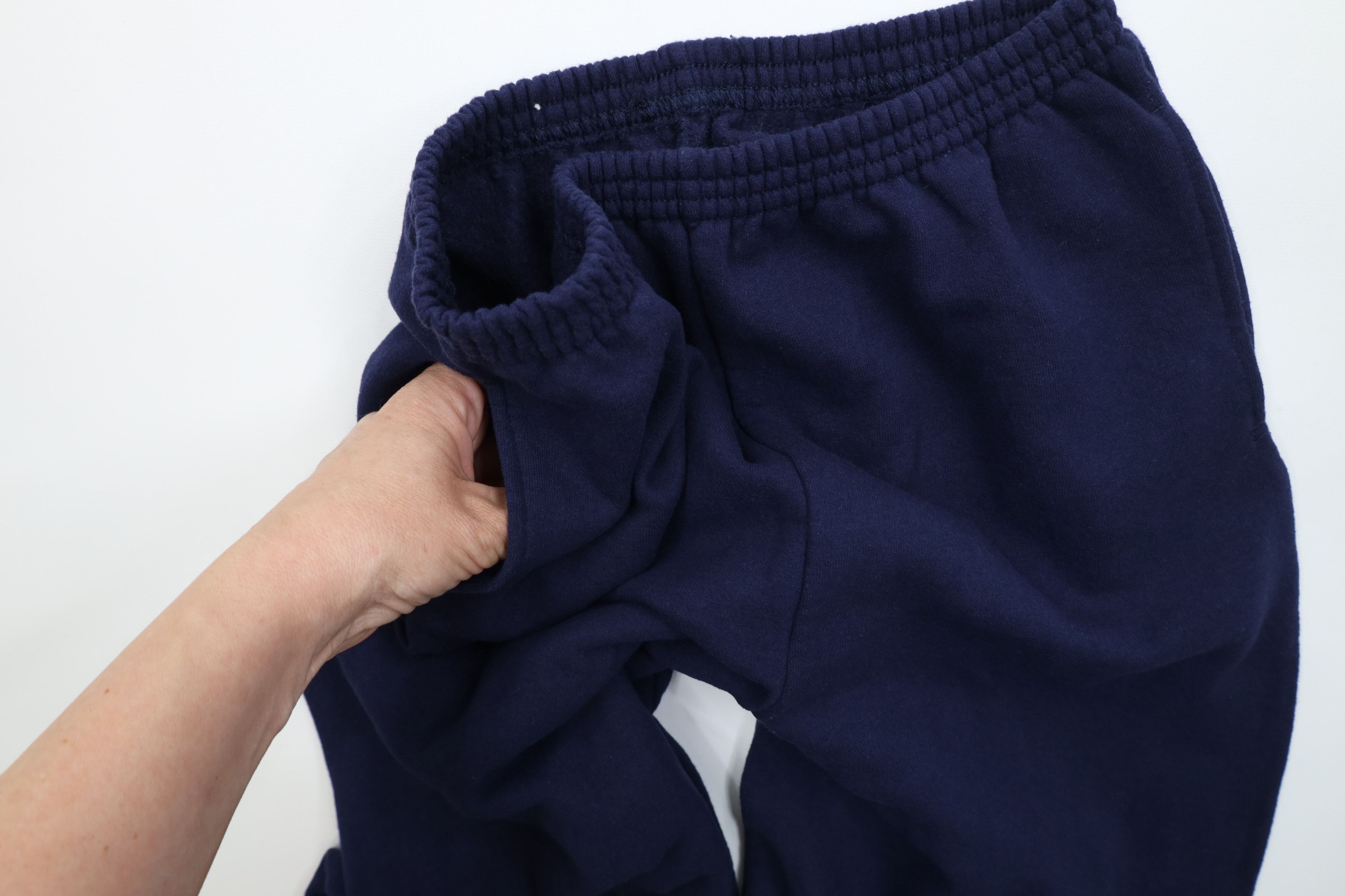 Vintage Vintage 90s Streetwear Cuffed Sweatpants Joggers Pants Blue Size US 32 / EU 48 - 7 Thumbnail