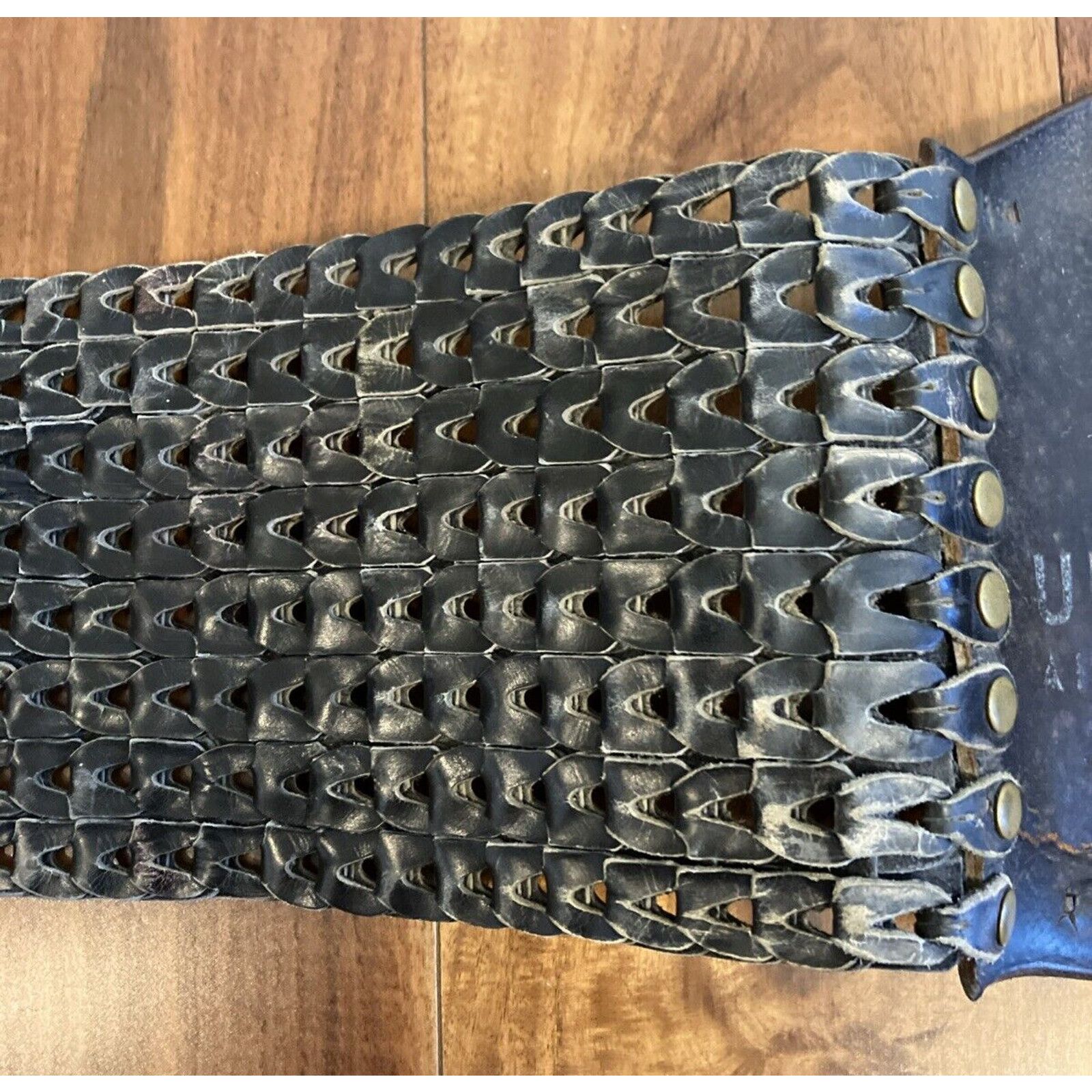 Other Vtg 1950s UNITED AIRLINES Leather Kidney Black Belt Aviator Size ONE SIZE - 14 Thumbnail