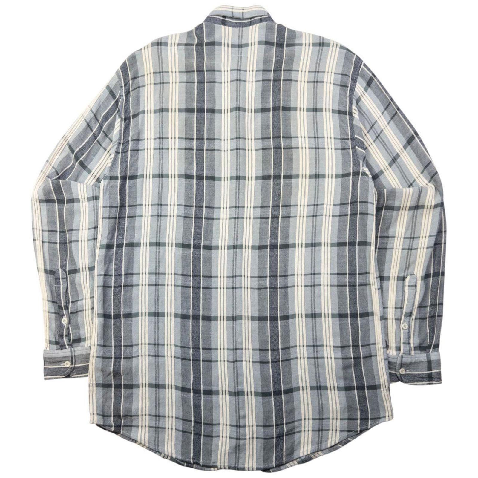 Other Vintage Armani Jeans Checkered Long Sleeve Shirt Size L Size US L / EU 52-54 / 3 - 2 Thumbnail
