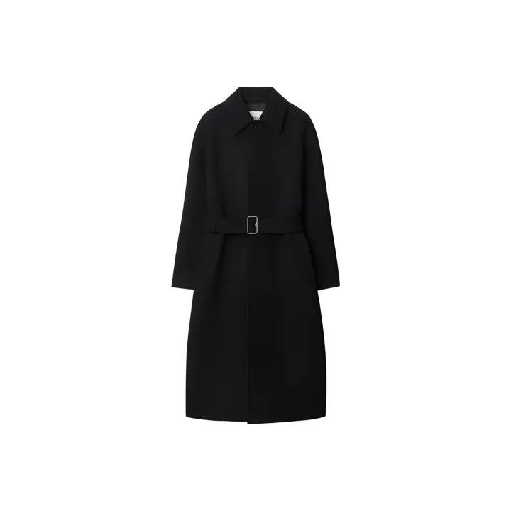 Burberry Burberry Black Long Sleeve Buttoned Coat Size US L / EU 52-54 / 3 - 1 Thumbnail