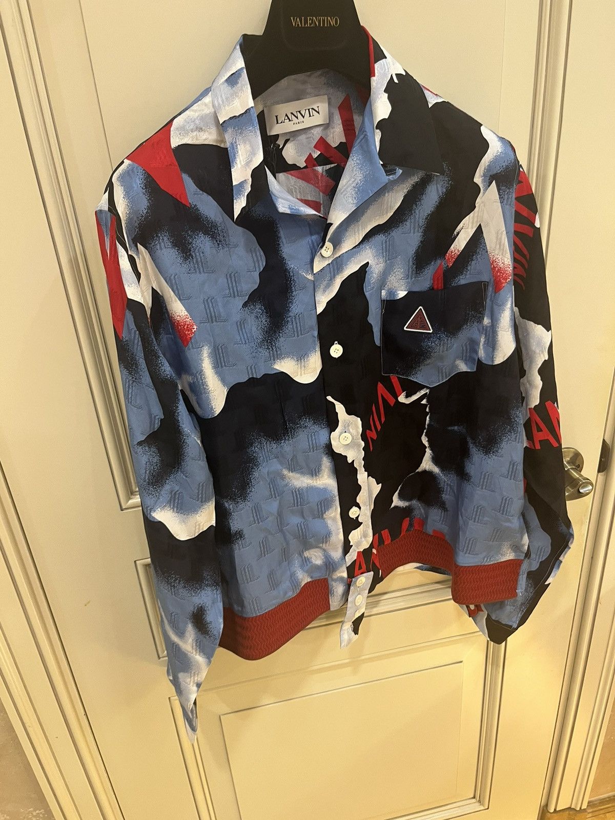 Lanvin silk print shirt collar size40 Size US M / EU 48-50 / 2 - 8 Thumbnail
