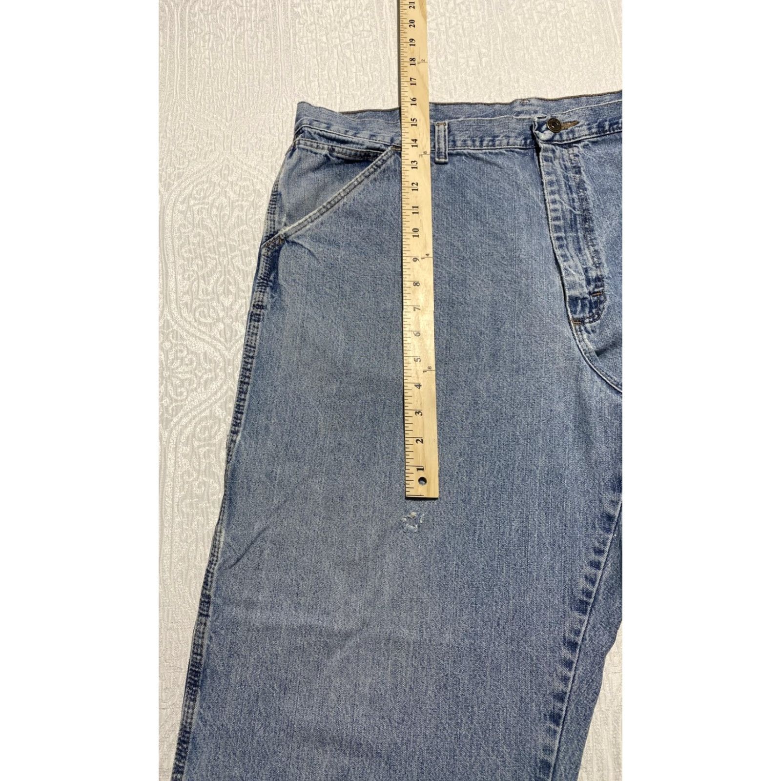 Wrangler Wrangler Jeans Mens 38x30 Blue Carpenter Hammer Loop Workwear Denim Utility Size US 38 / EU 54 - 5 Thumbnail