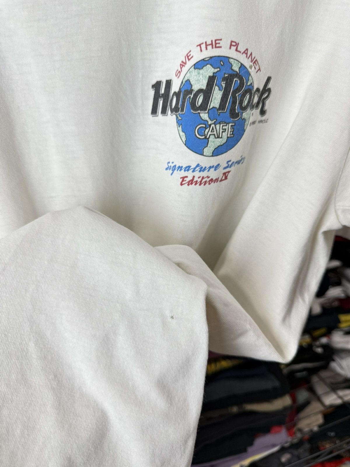 Hard Rock Cafe Vintage 1991 Hard Rock Cafe AIDS AWARENESS T Shirt Size US M / EU 48-50 / 2 - 7 Thumbnail