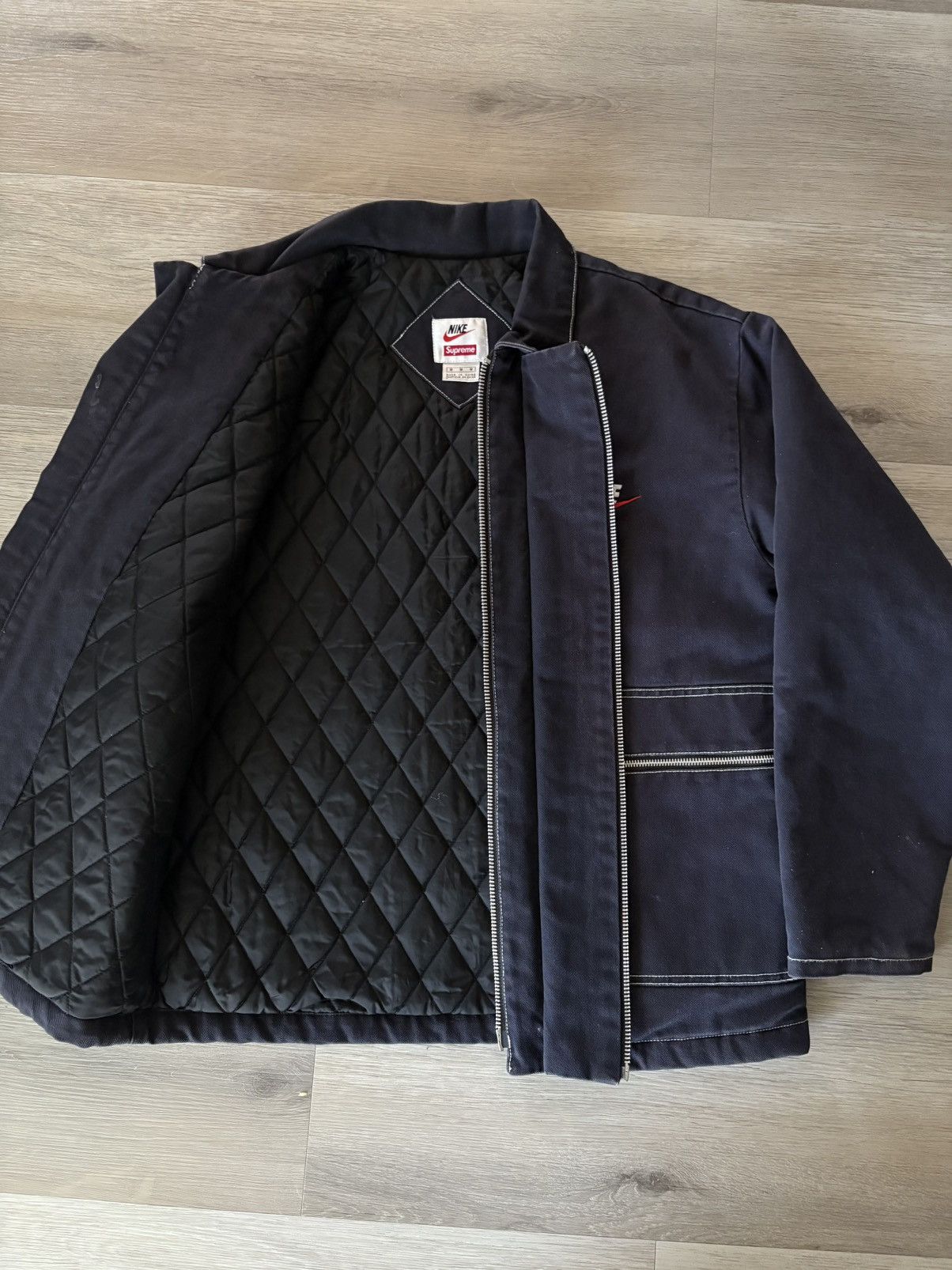 Supreme Supreme x Nike Double Zip Quilted Work Jacket FW18 Size US M / EU 48-50 / 2 - 4 Thumbnail