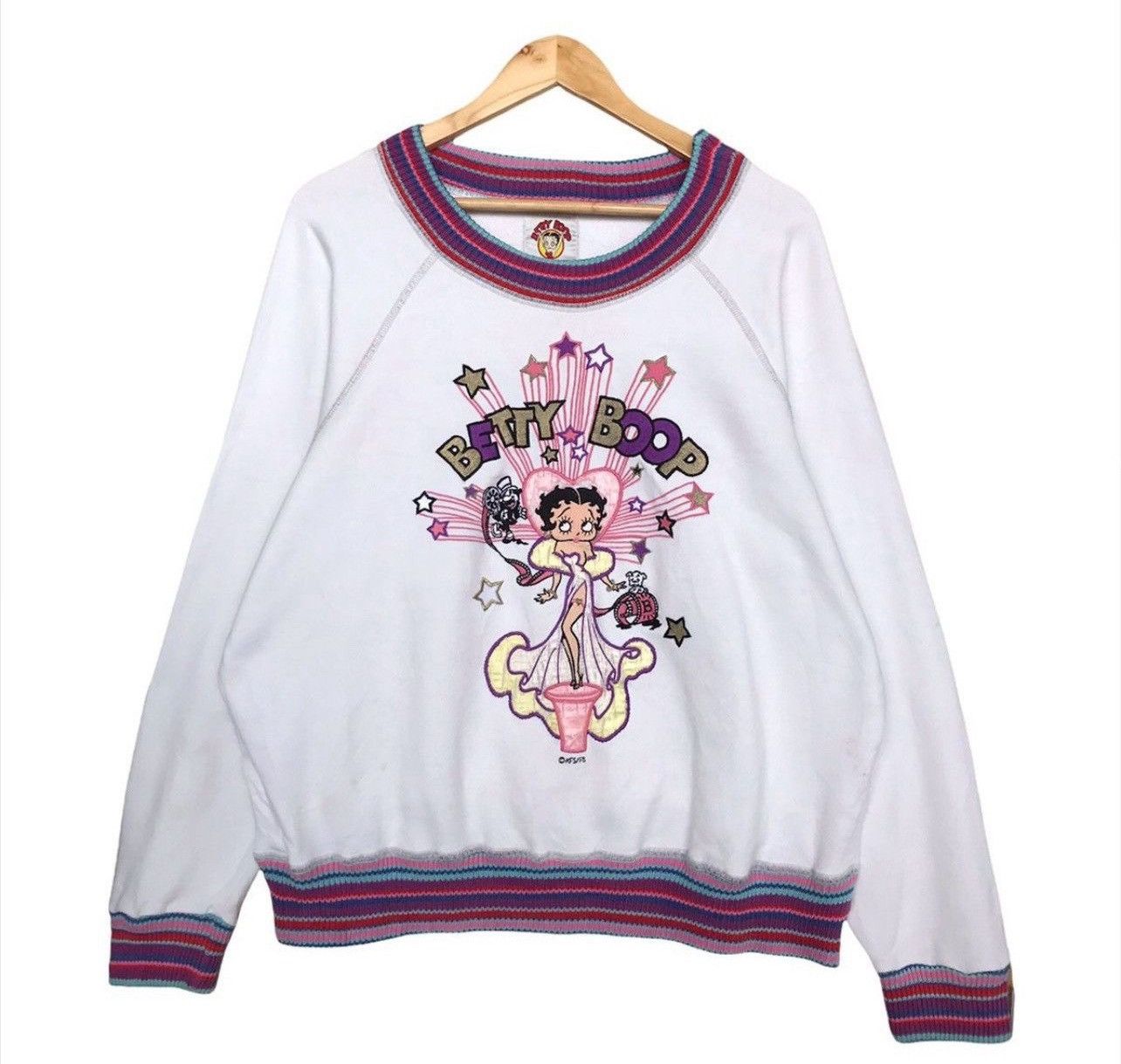 Cartoon Network × Vintage Rare🔥Vintage 90's Betty Boop Baggy Boxy Sweatshirt Hoodie Size US M / EU 48-50 / 2 - 1 Thumbnail