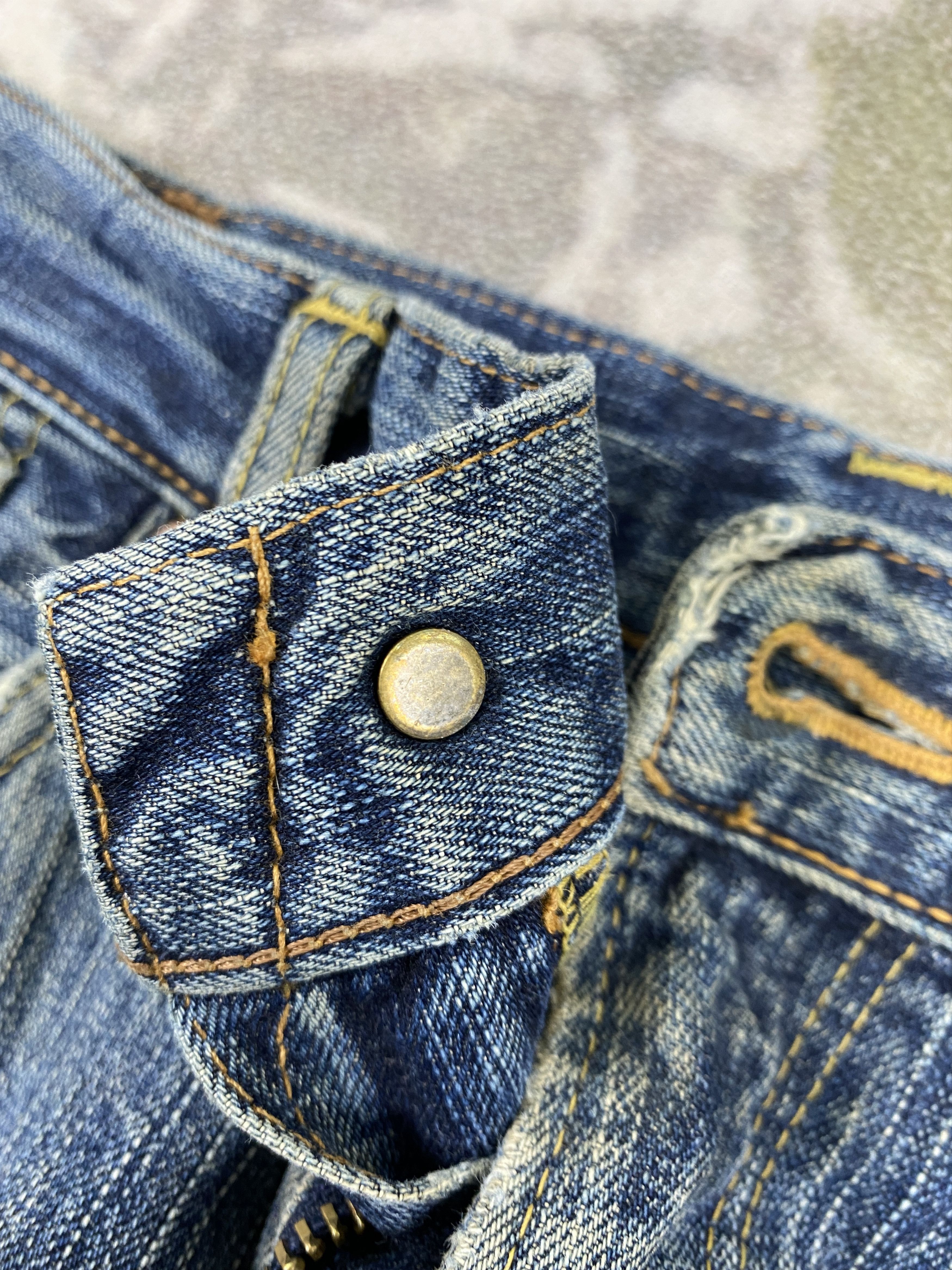 Edwin 33x27 Selvedge Distressed Vintage Edwin Jeans Denim- JN3722 Size US 33 - 7 Thumbnail